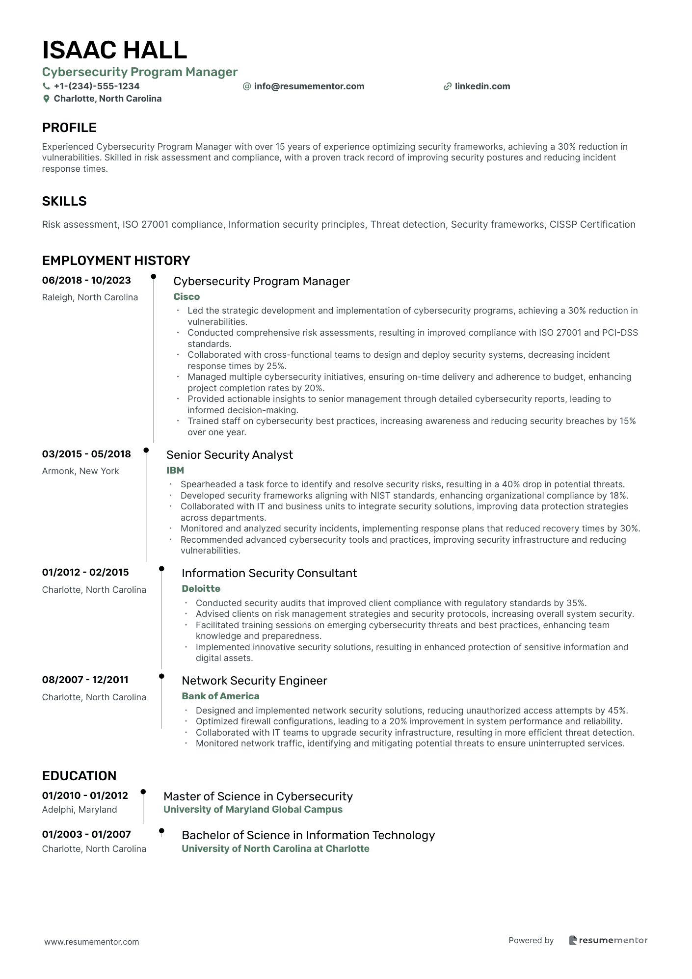Cybersecurity Program Manager