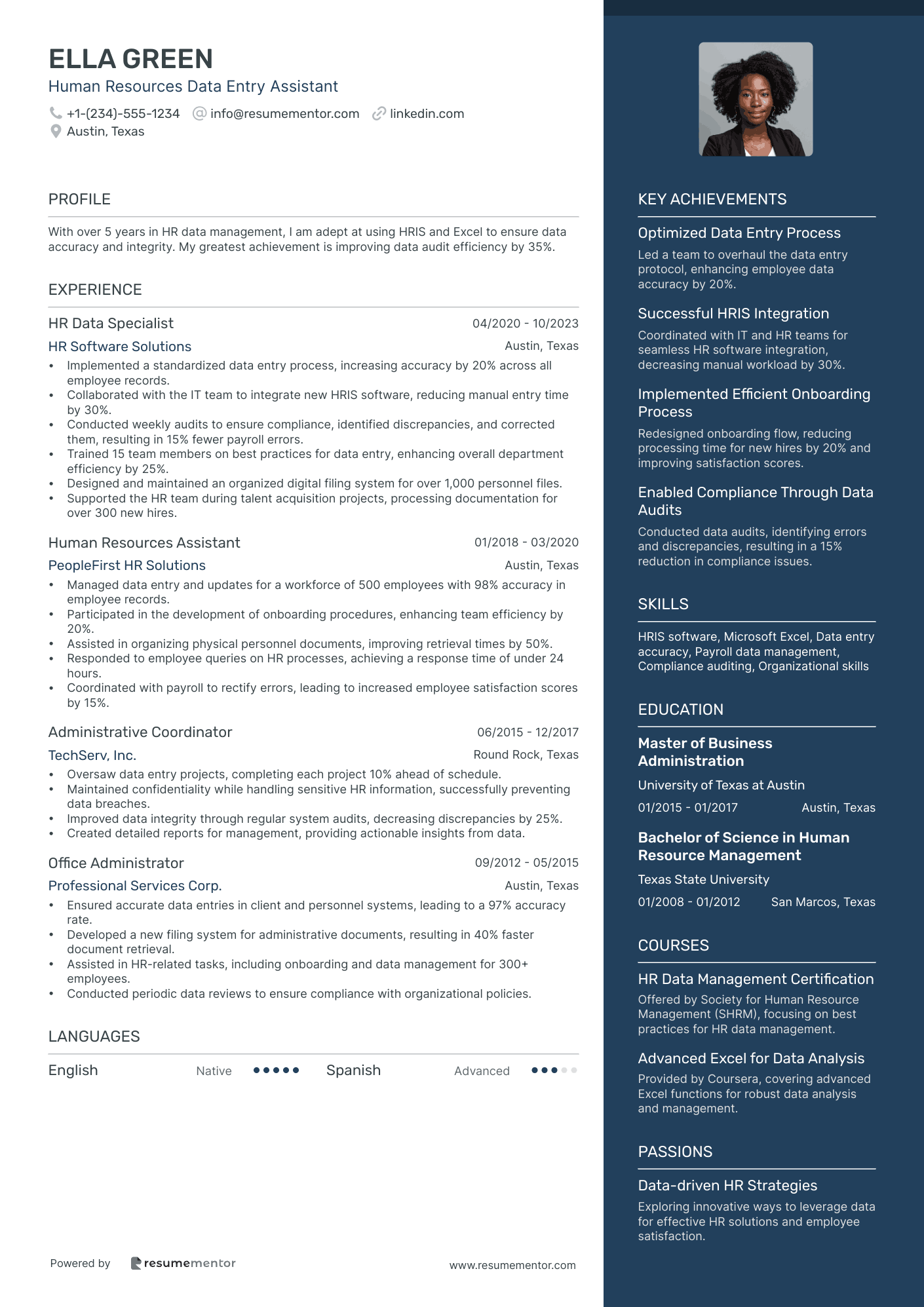 Human Resources Data Entry Assistant
