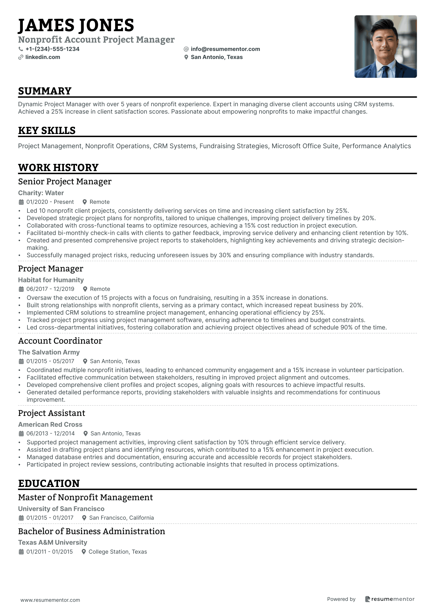 Nonprofit Account Project Manager