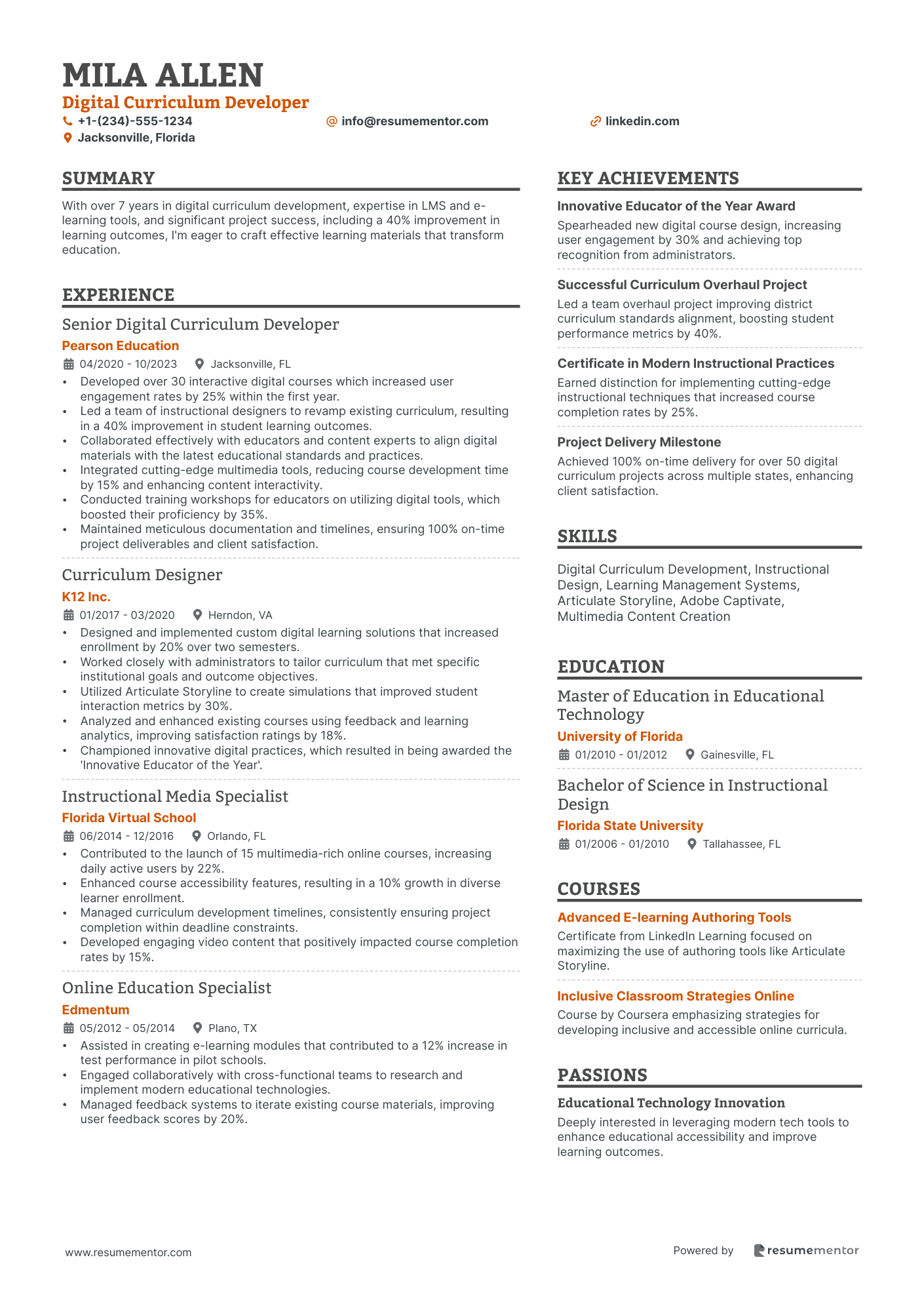 Digital Curriculum Developer