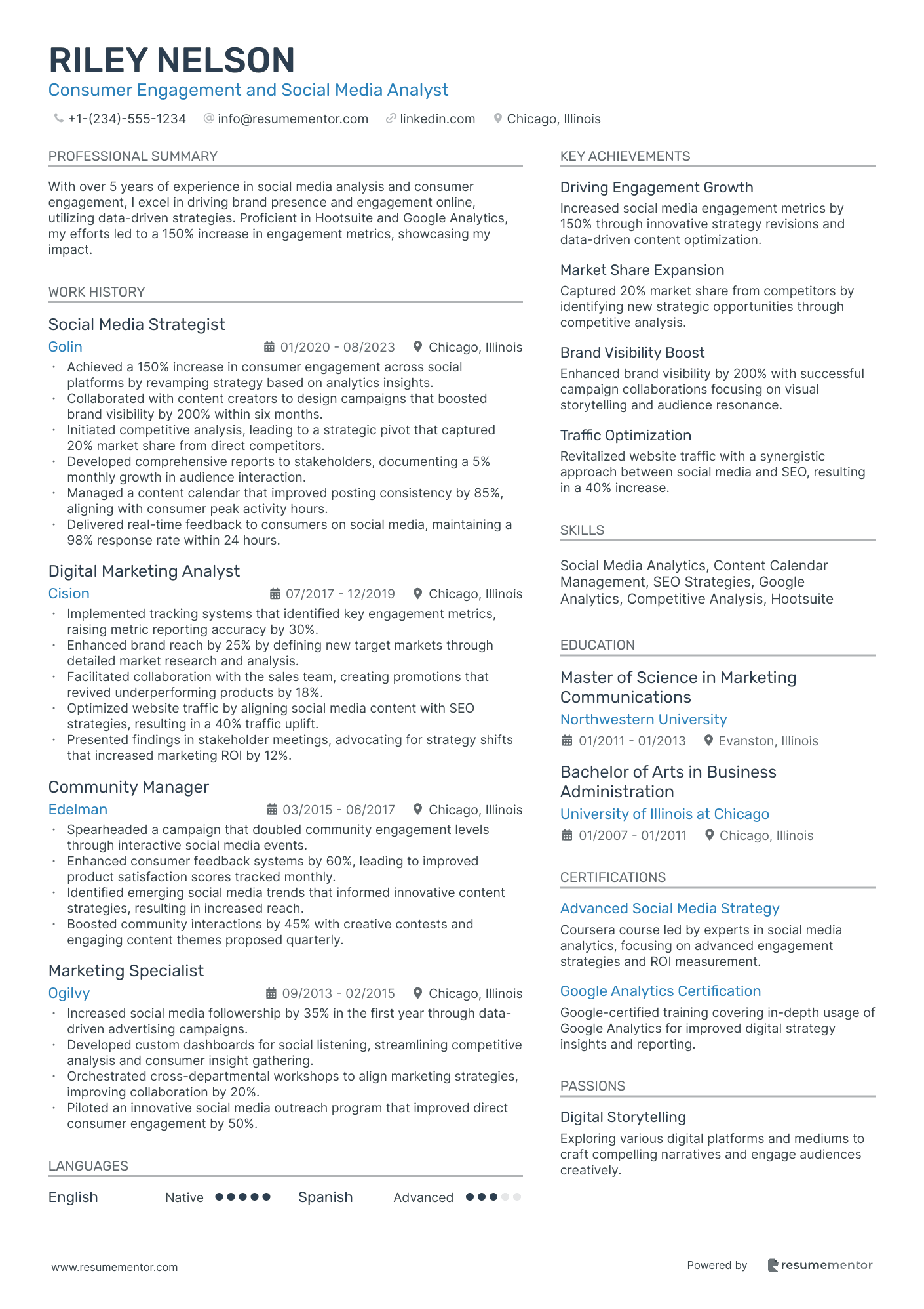 Consumer Engagement and Social Media Analyst
