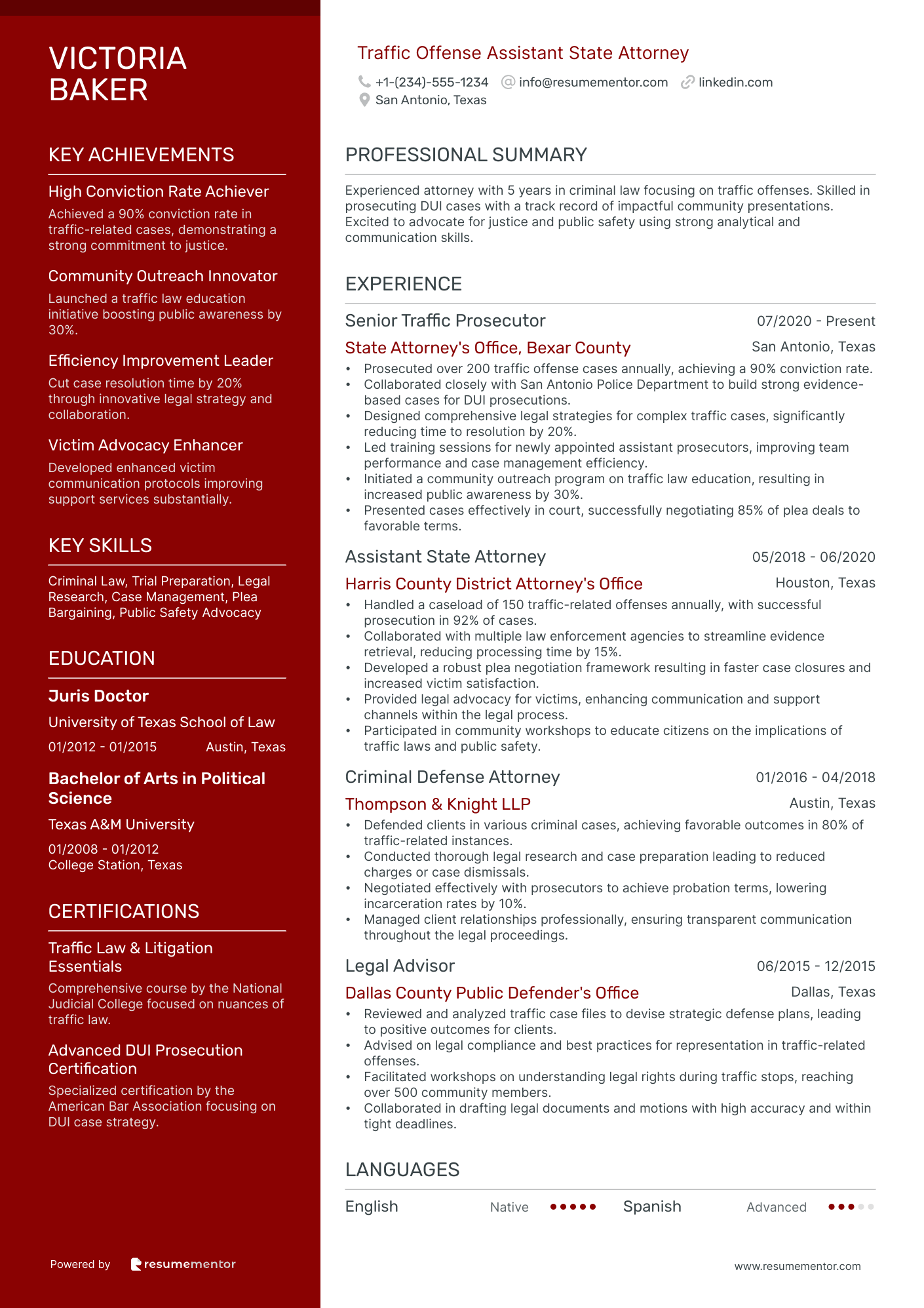 Traffic Offense Assistant State Attorney
