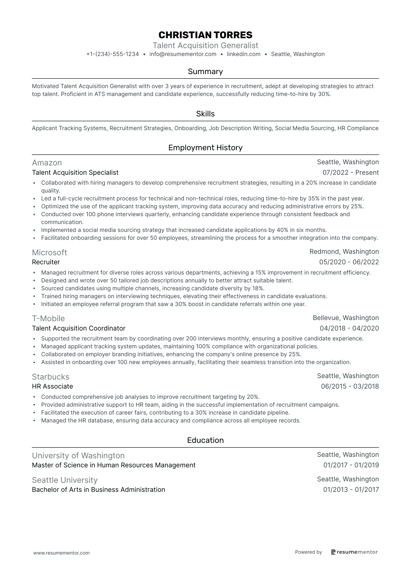 Talent Acquisition Generalist