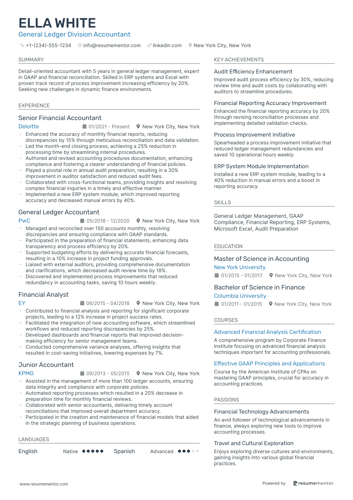 General Ledger Division Accountant