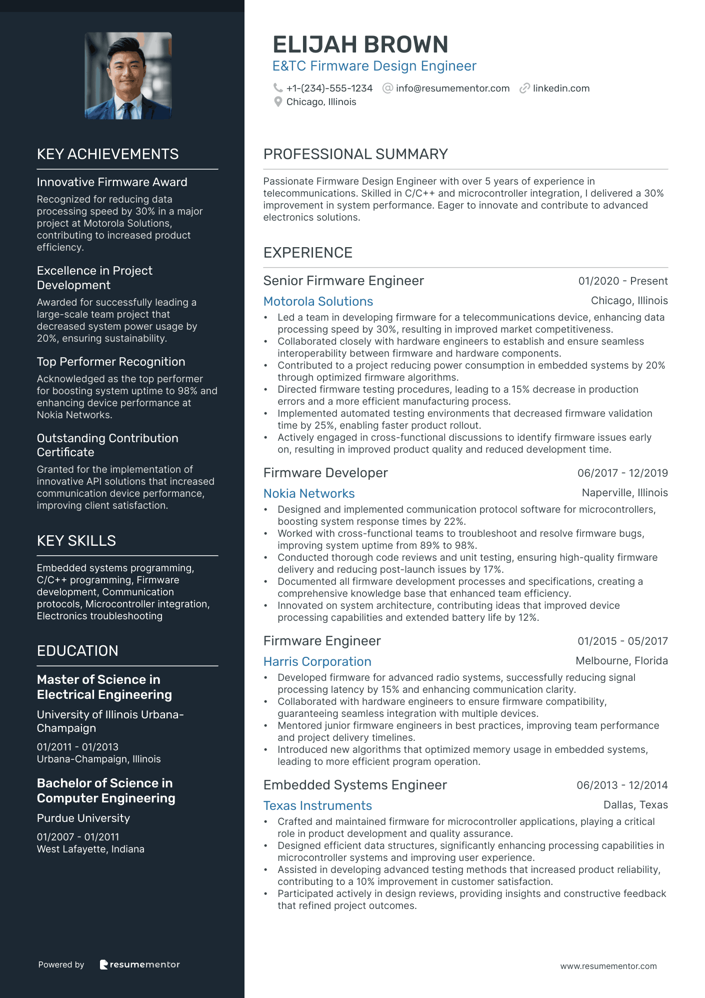 E&TC Firmware Design Engineer