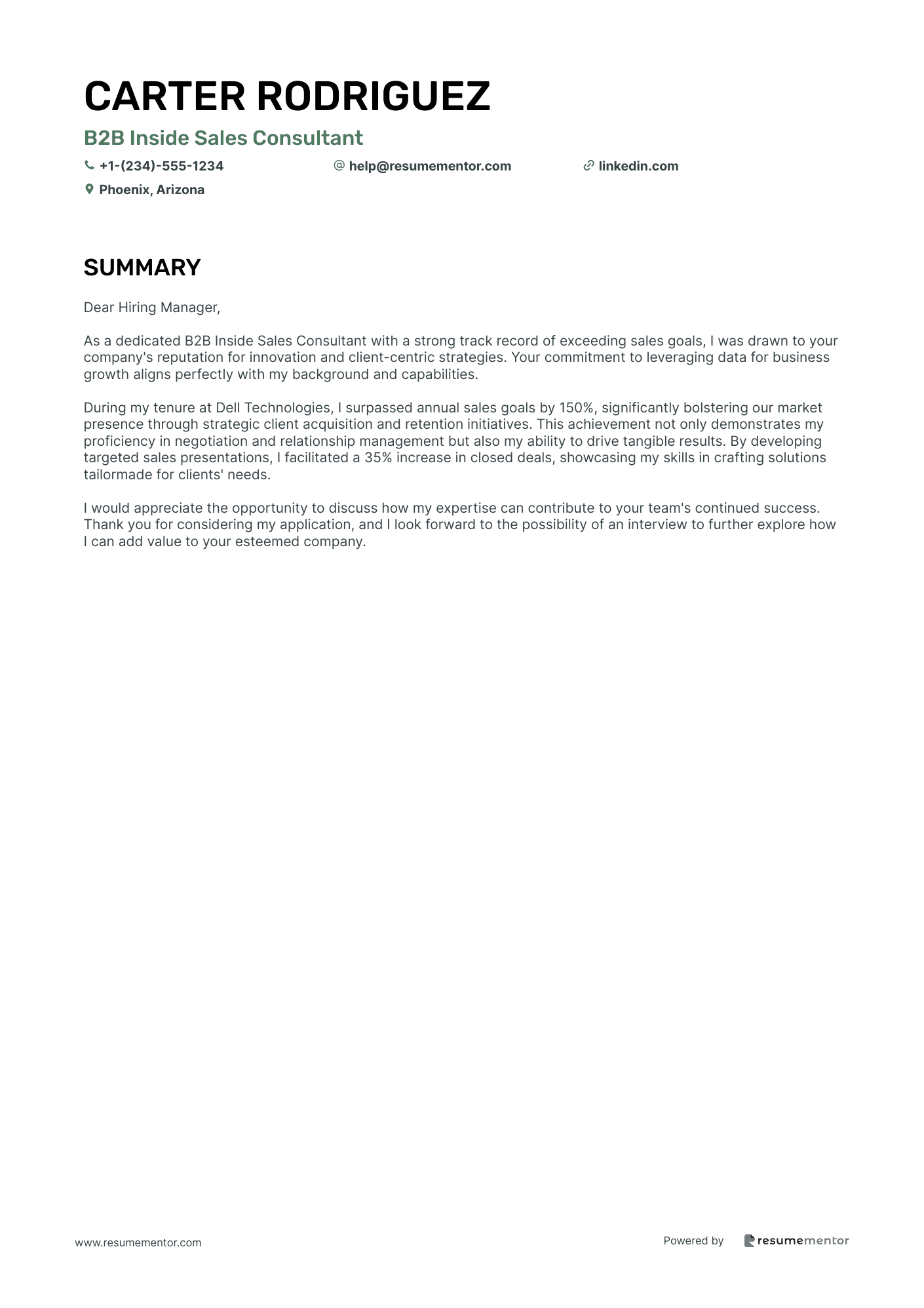 B2B Inside Sales Consultant