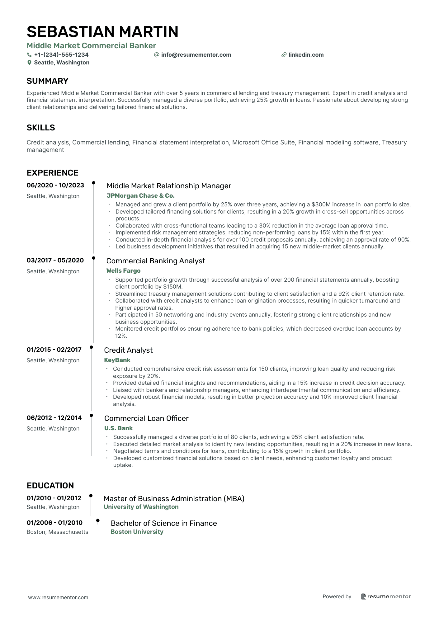 Middle Market Commercial Banker