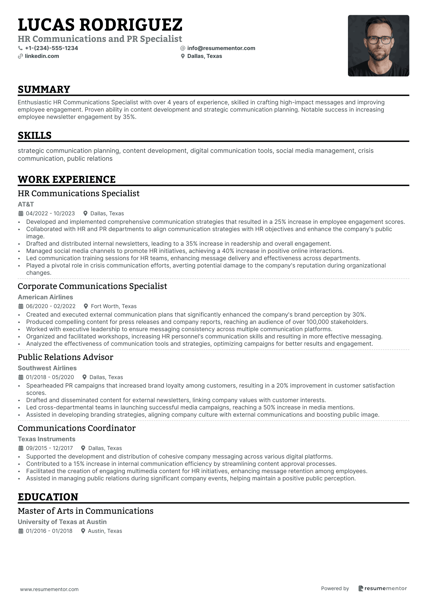 HR Communications and PR Specialist