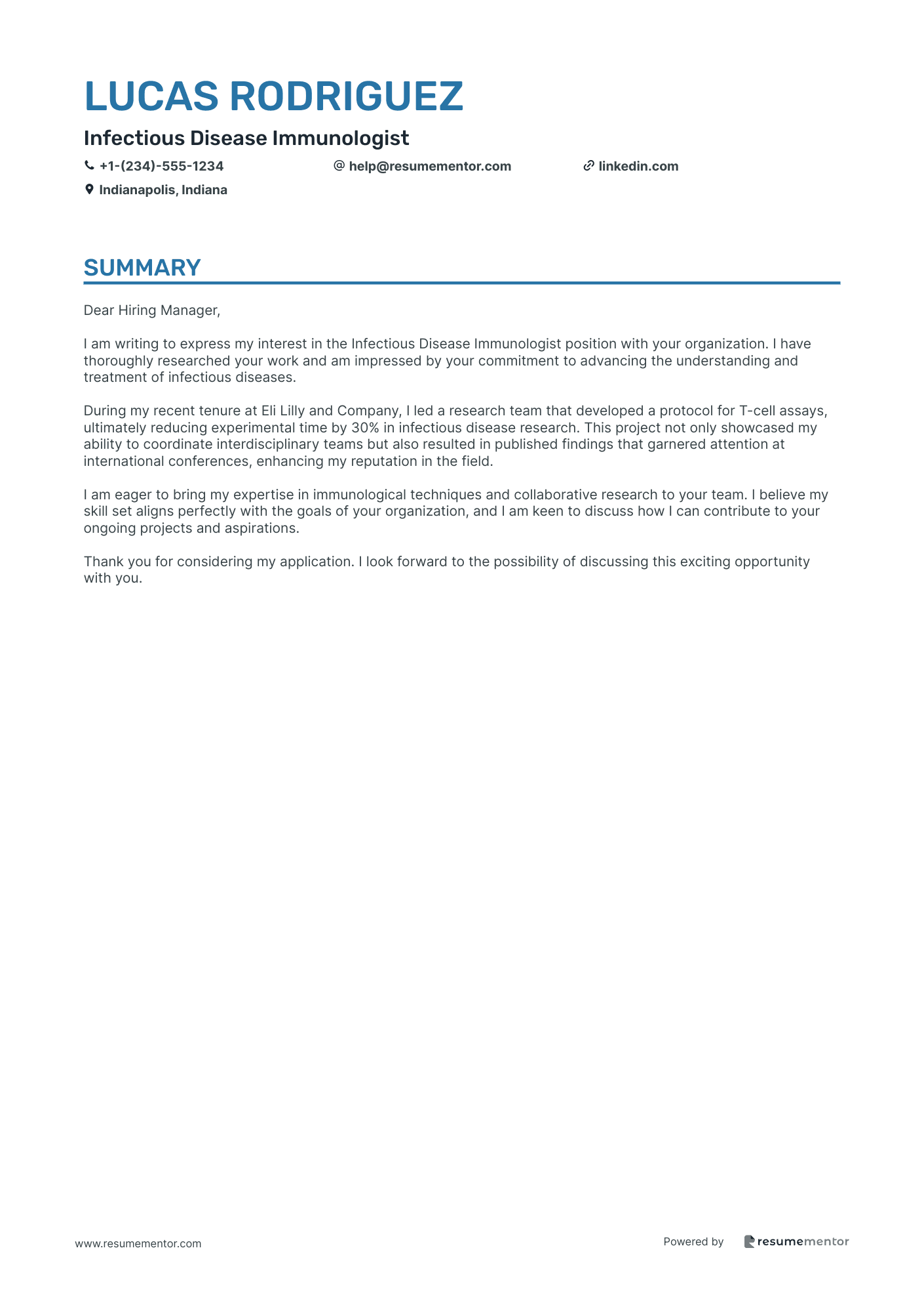 Infectious Disease Immunologist