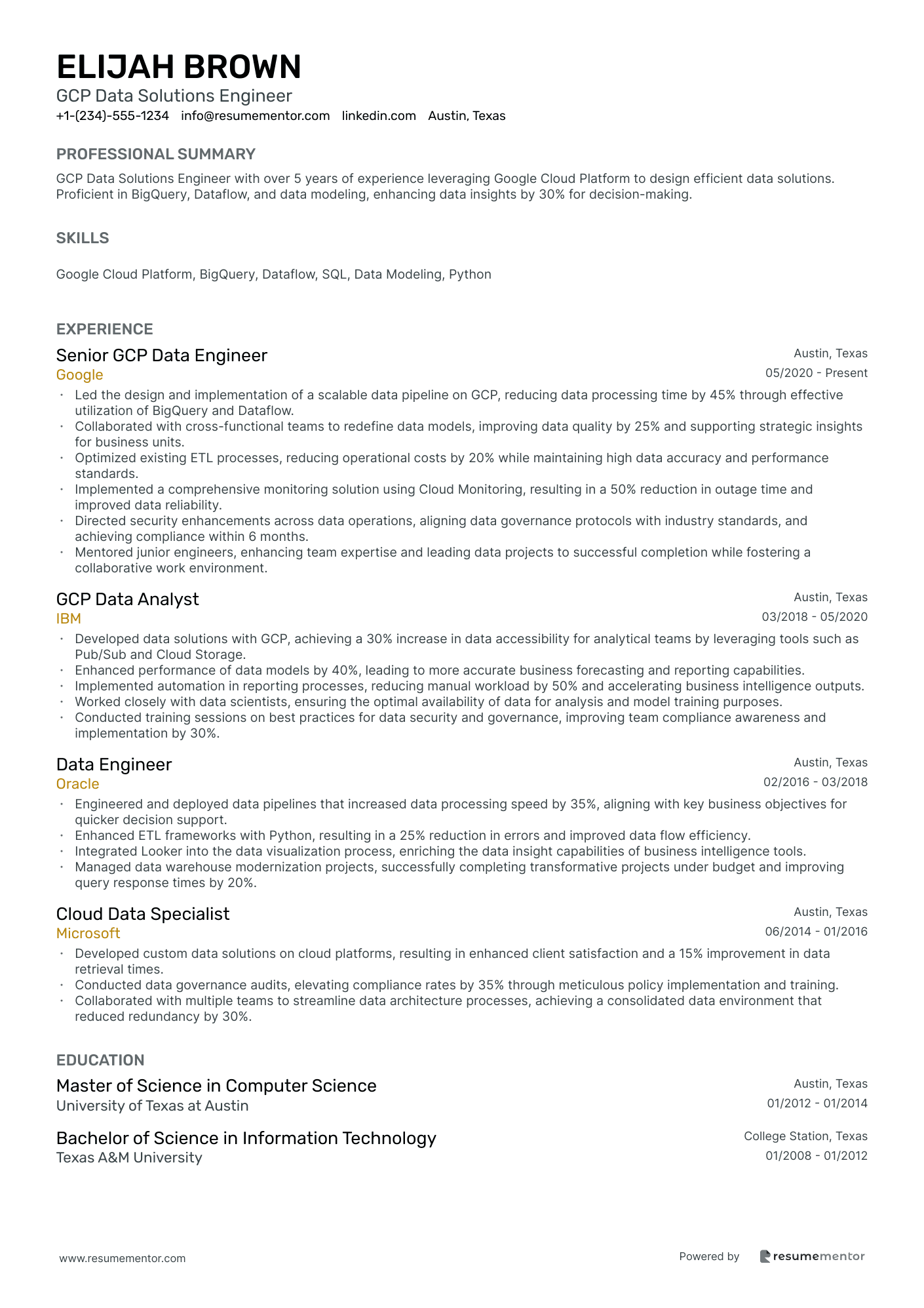 GCP Data Solutions Engineer