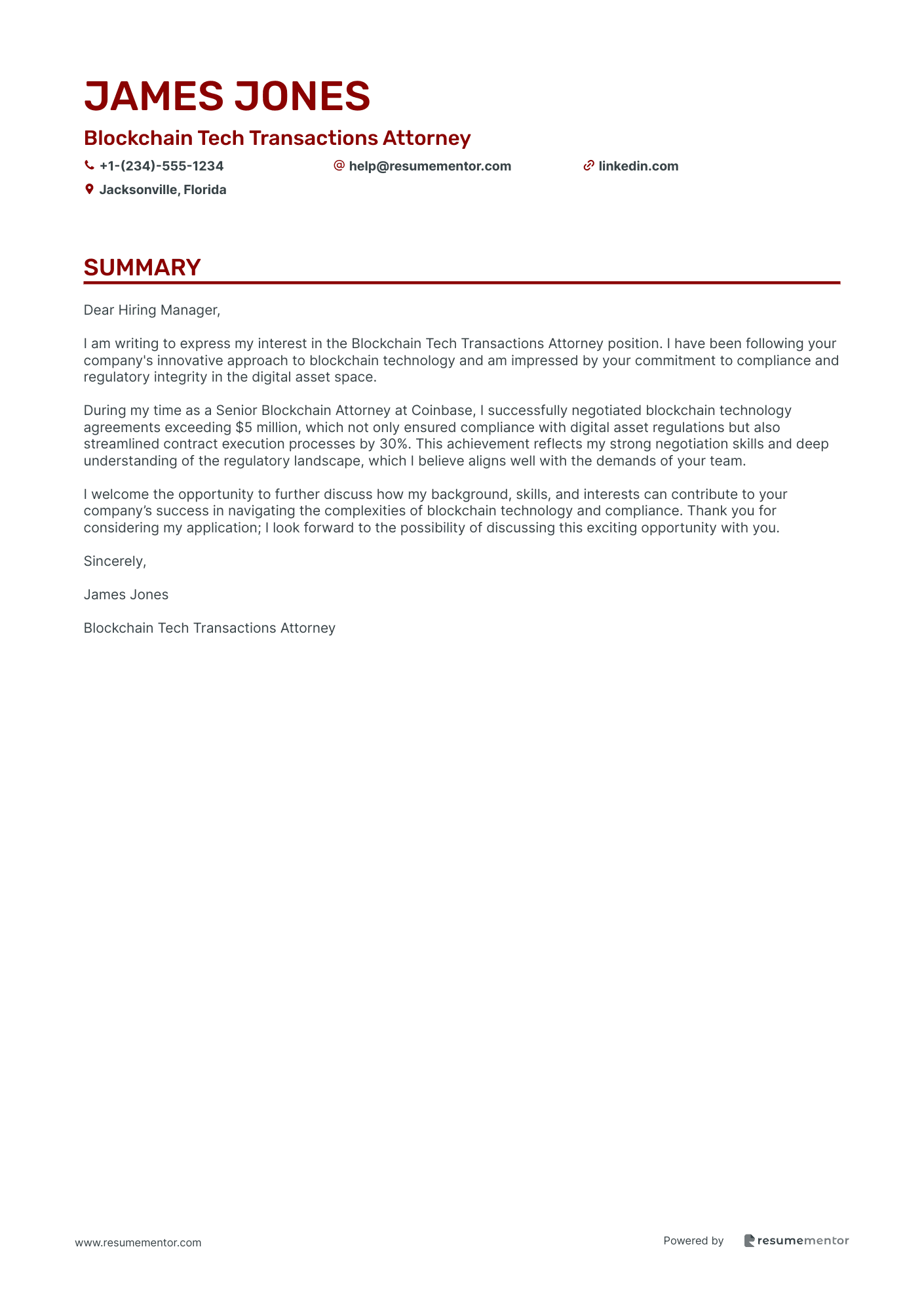 Blockchain Tech Transactions Attorney