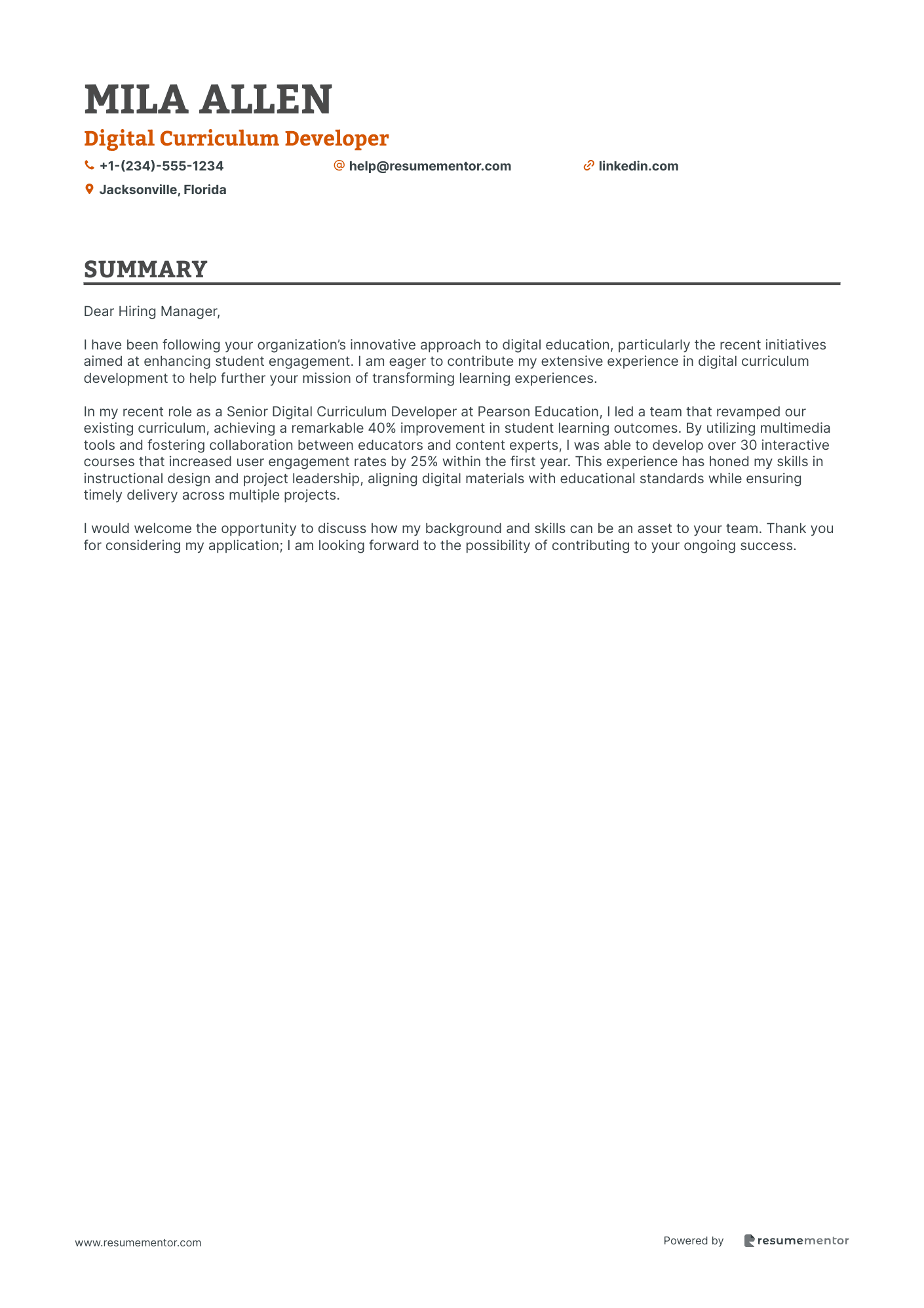 Digital Curriculum Developer
