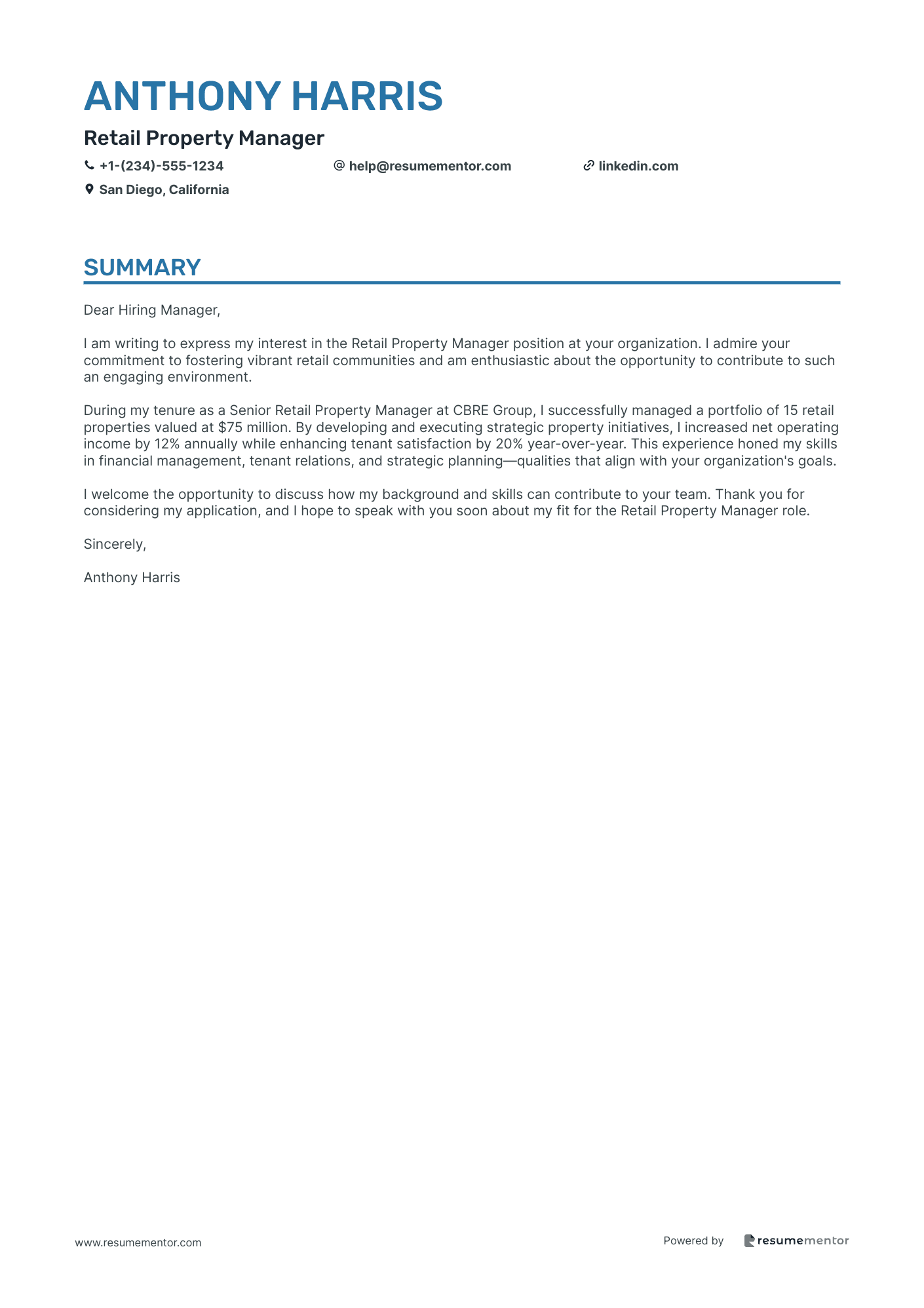 Retail Property Manager