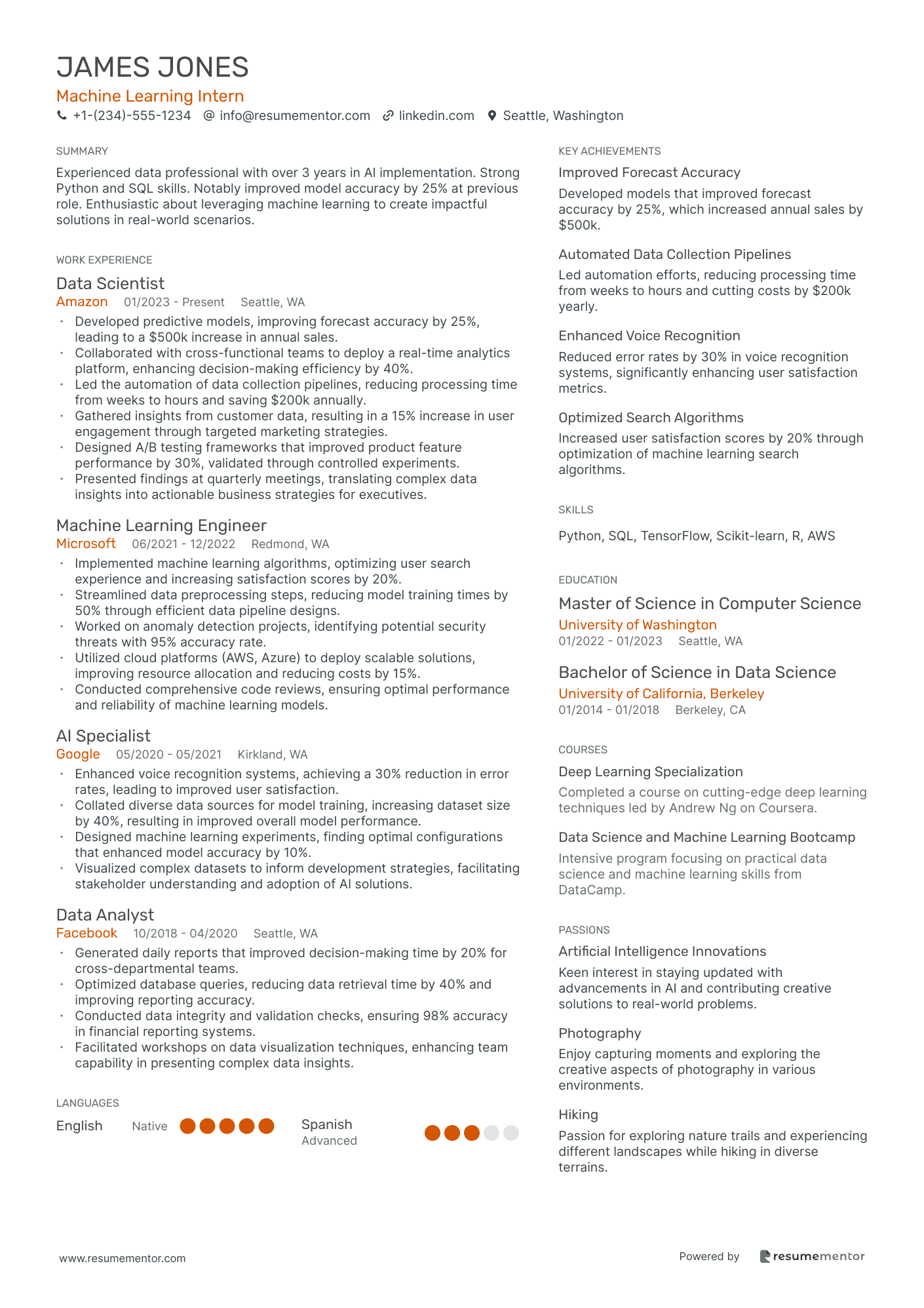 Machine Learning Intern