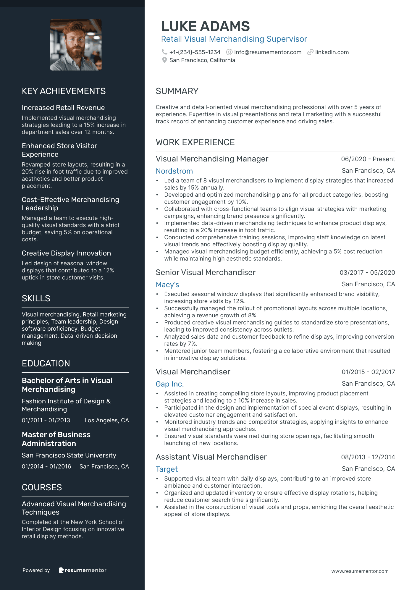 Retail Visual Merchandising Supervisor