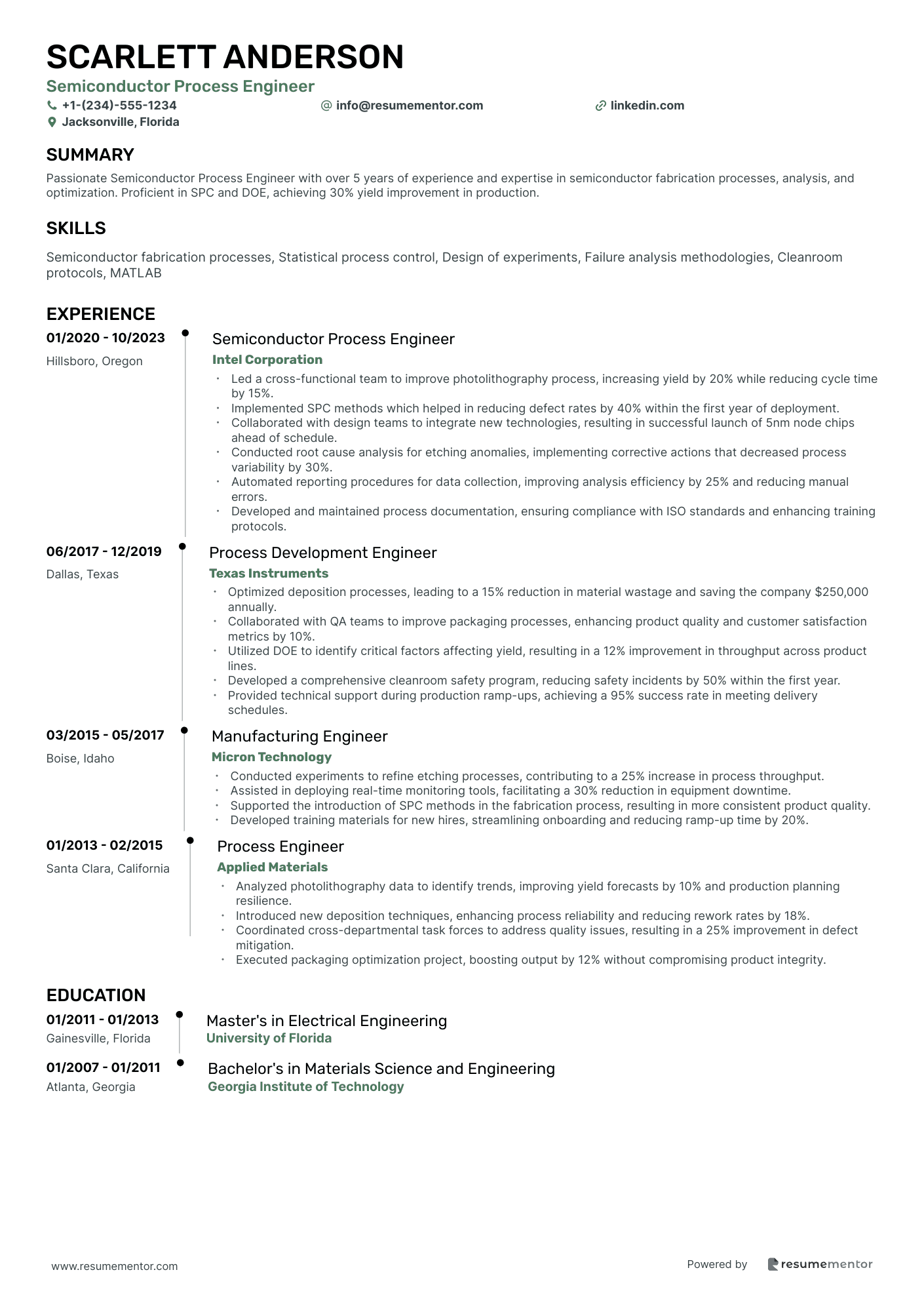 Semiconductor Process Engineer