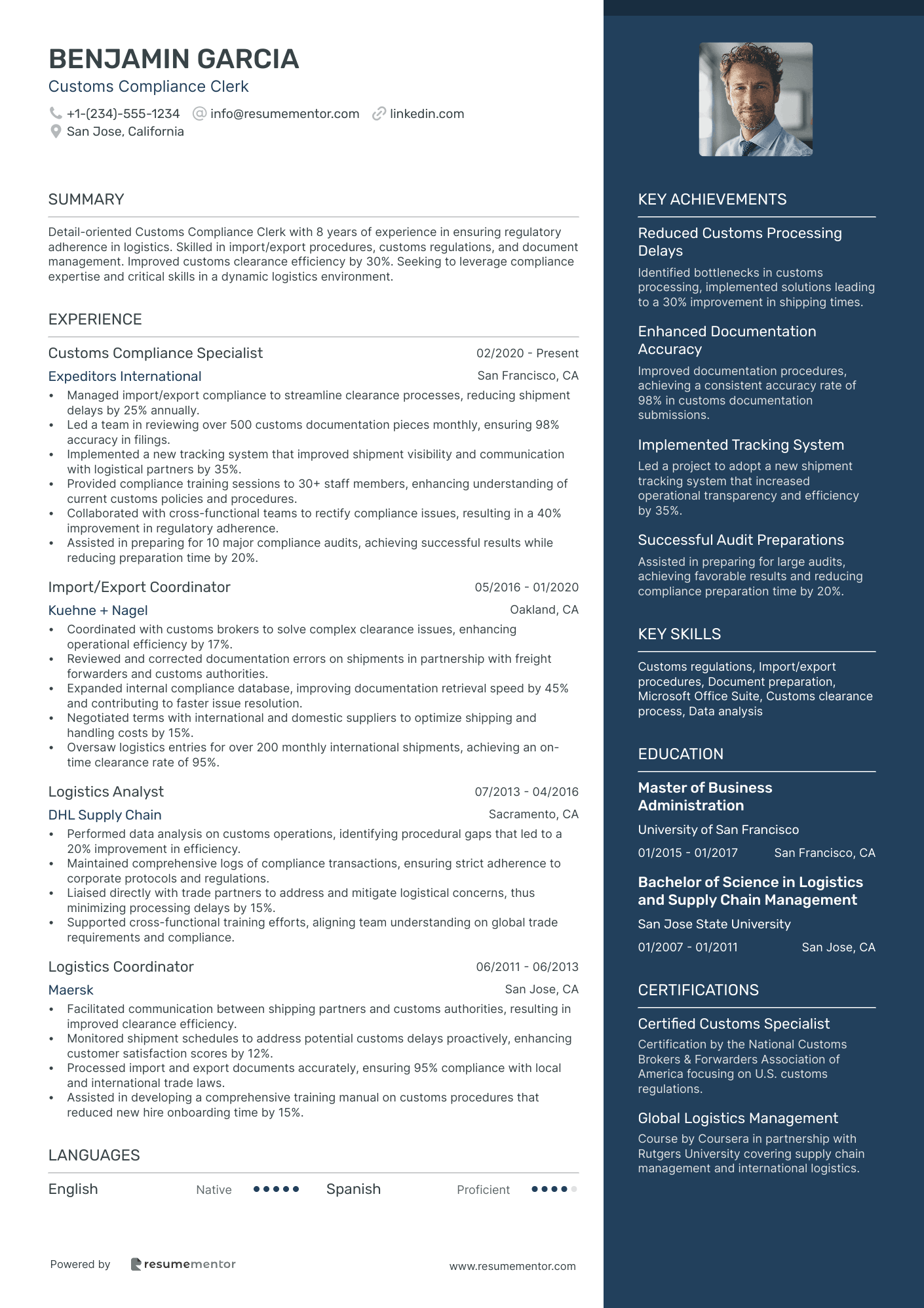 Customs Compliance Clerk