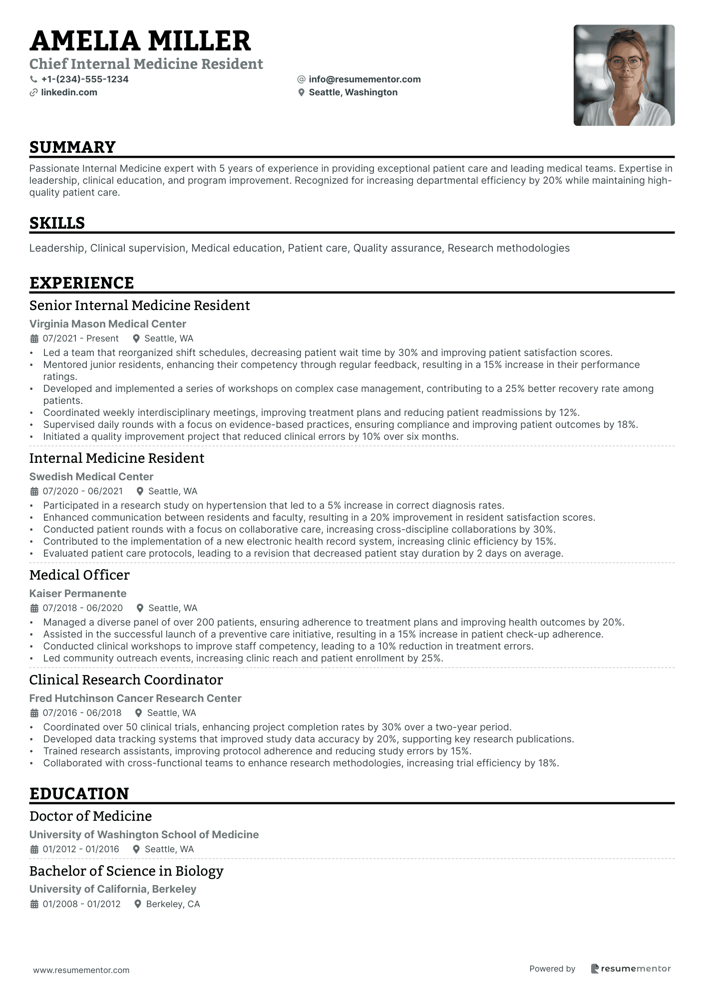 Chief Internal Medicine Resident