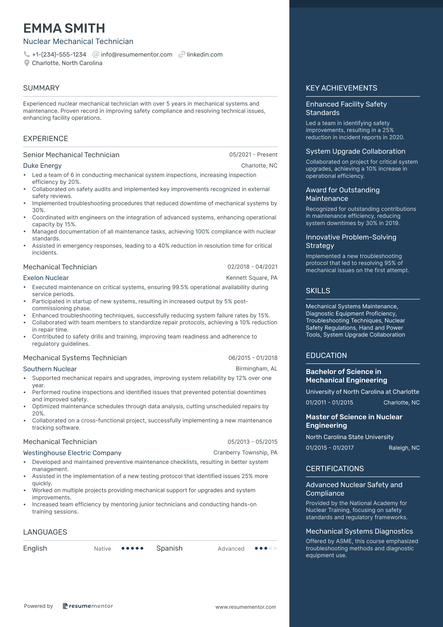 Nuclear Mechanical Technician
