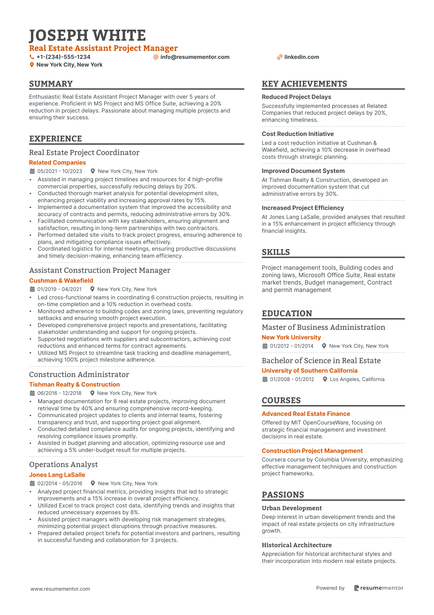 Real Estate Assistant Project Manager