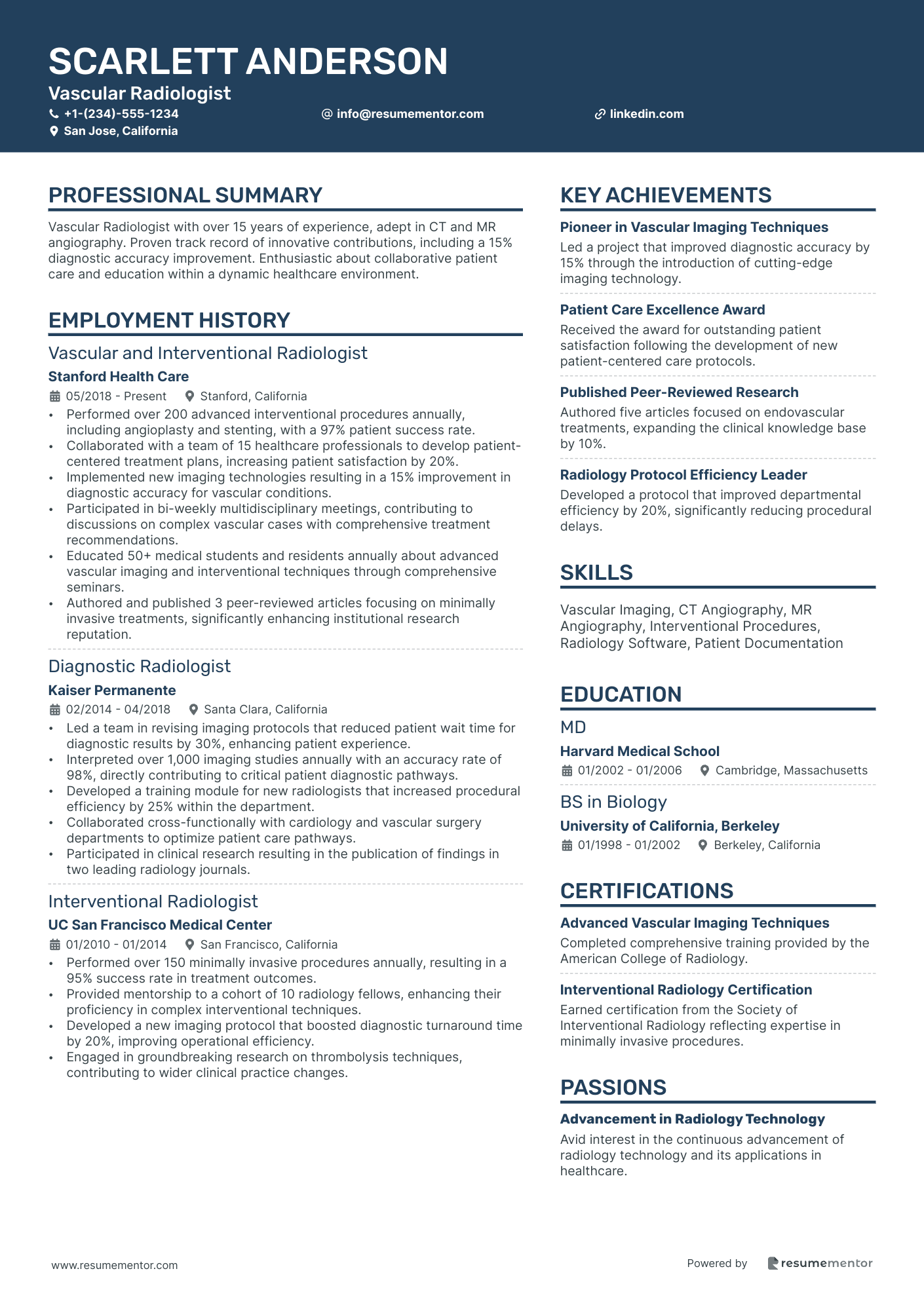 Vascular Radiologist