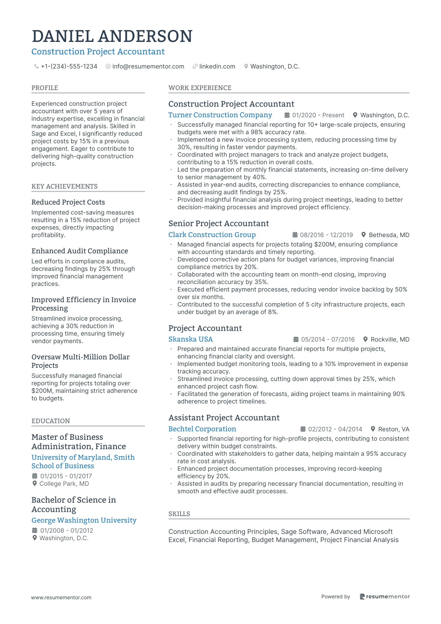 Construction Project Accountant