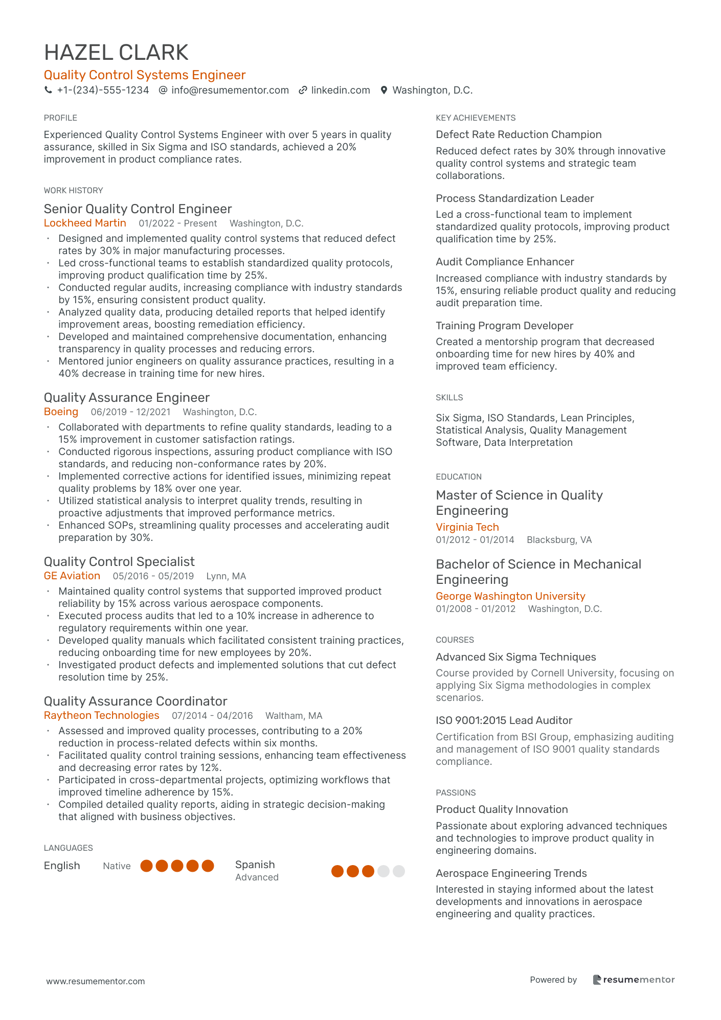 Quality Control Systems Engineer