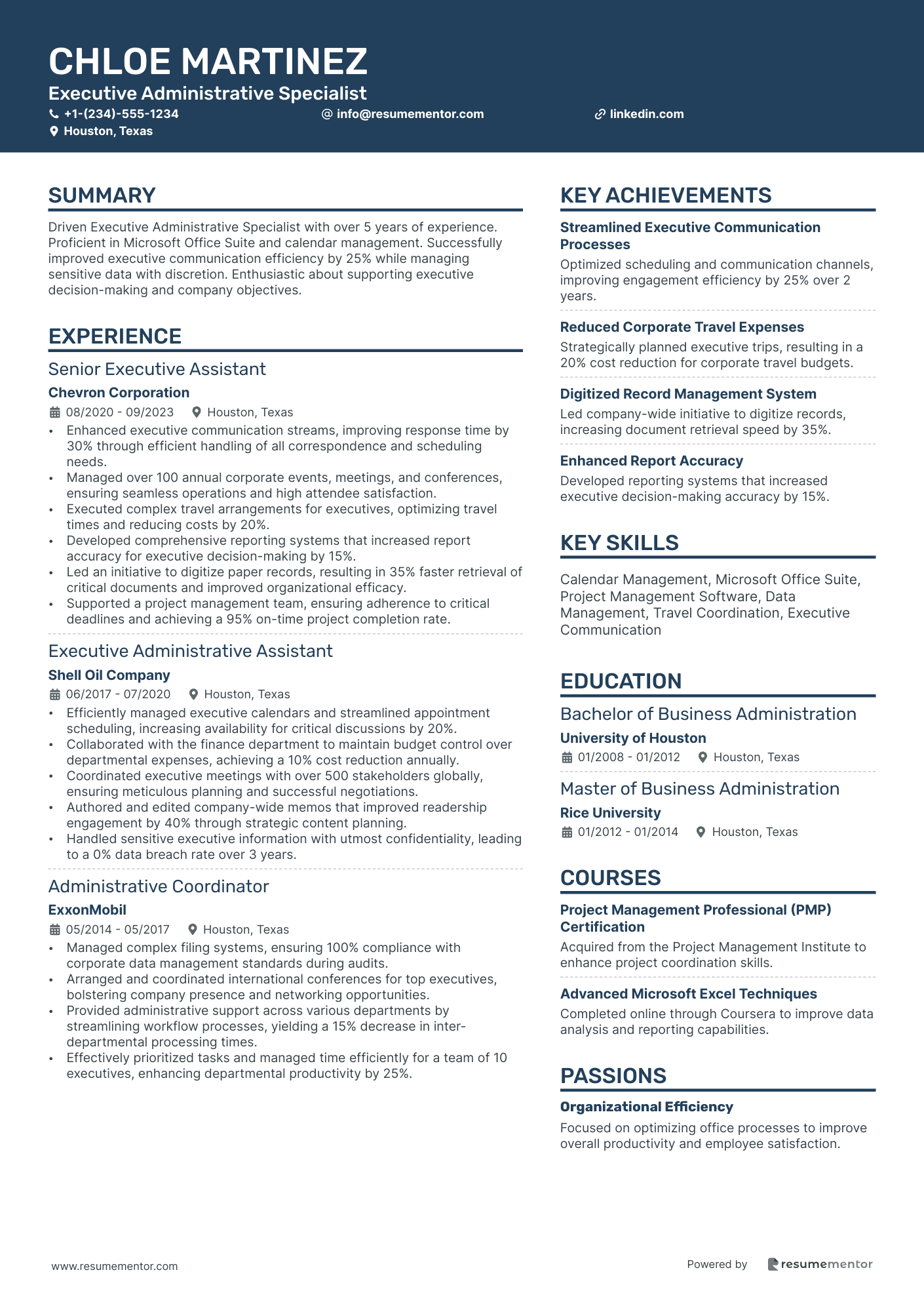 Executive Administrative Specialist