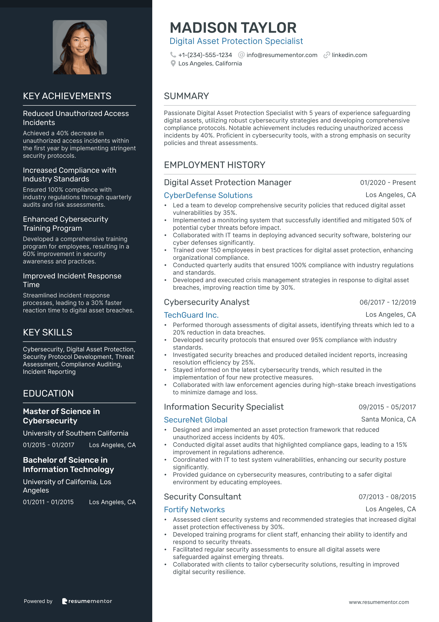 Digital Asset Protection Specialist
