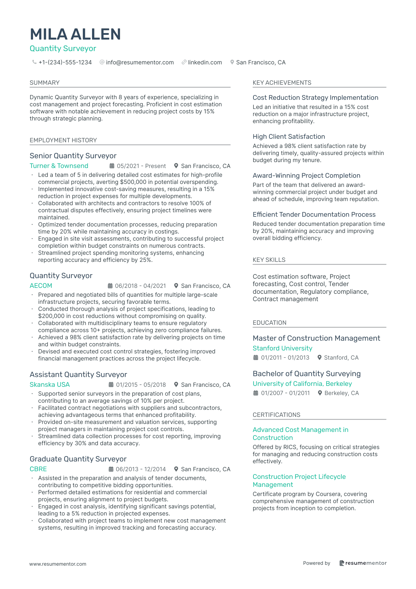 Quantity Surveyor
