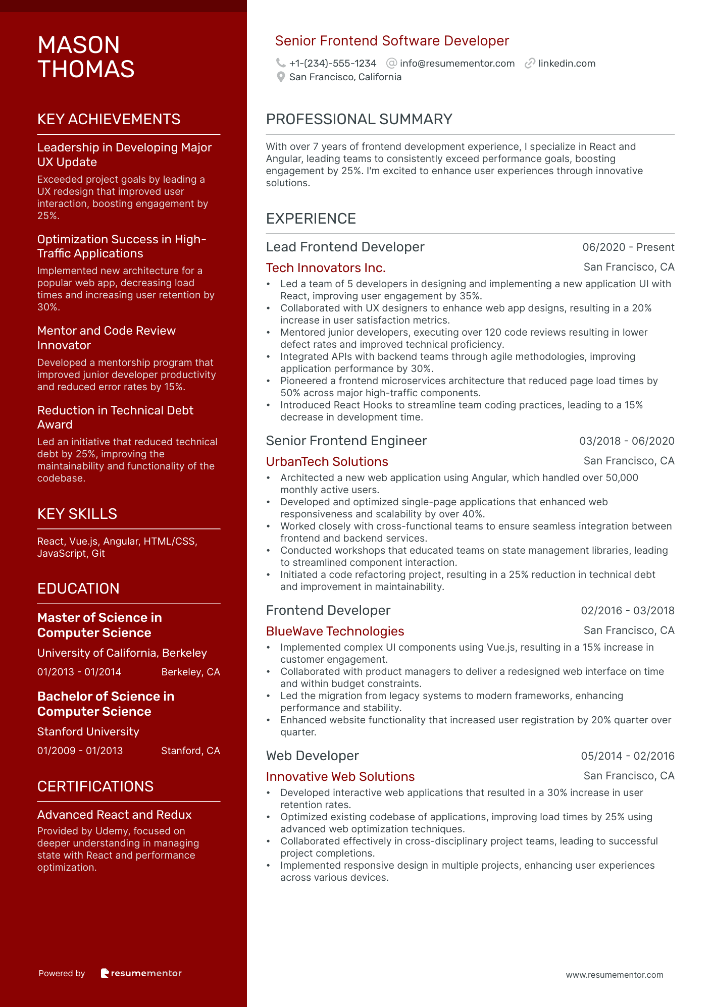 Senior Frontend Software Developer