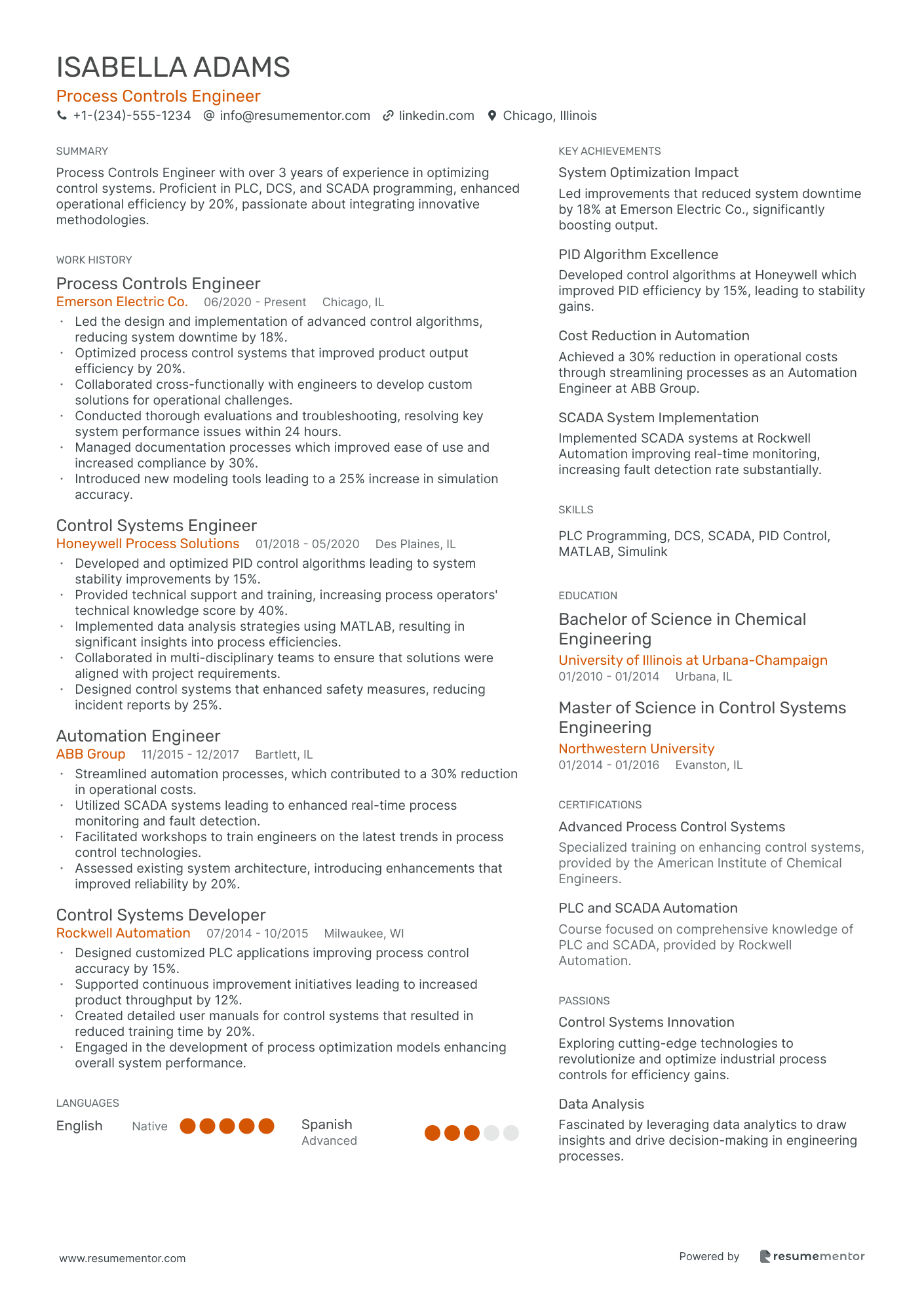 Process Controls Engineer