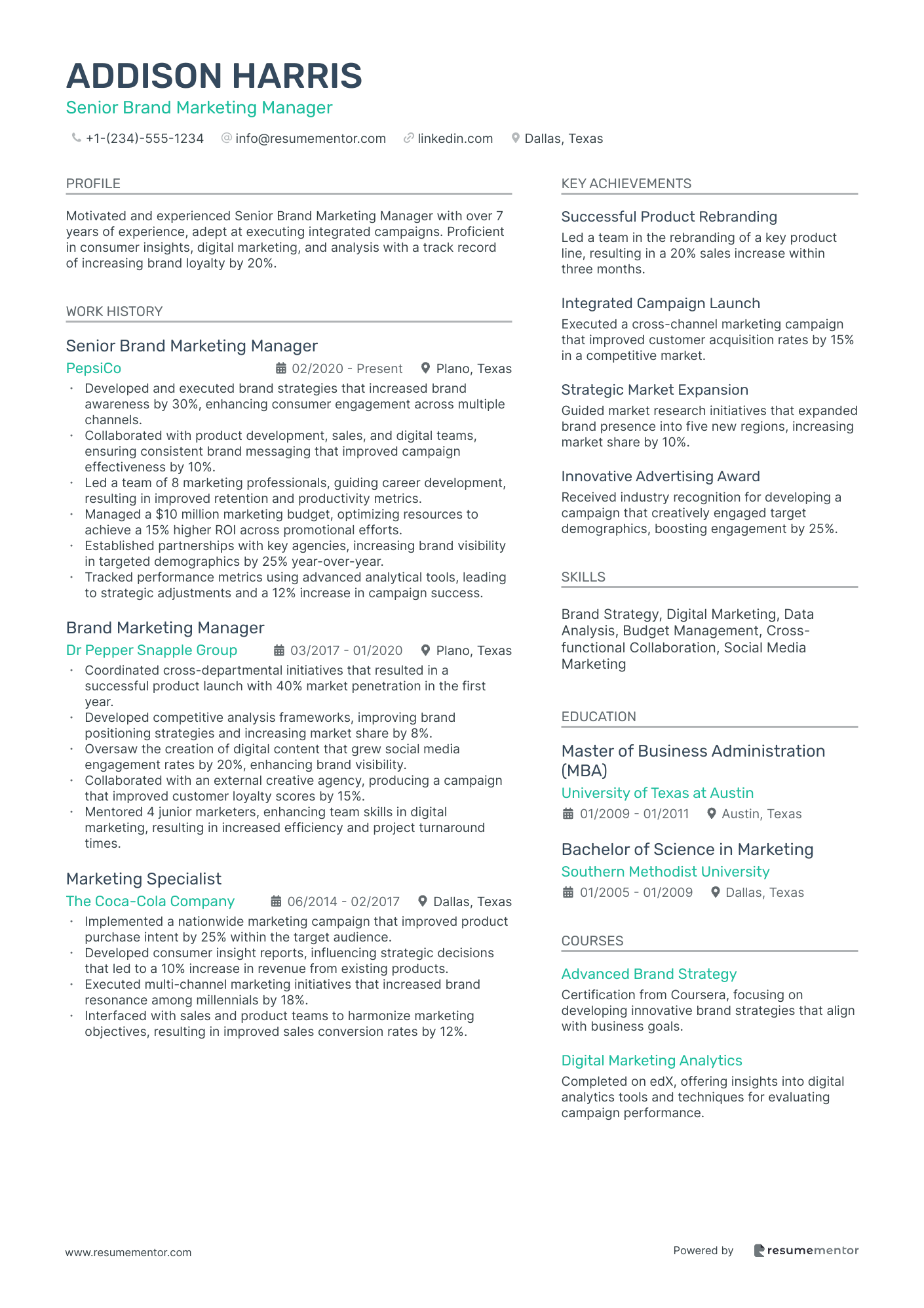 Senior Brand Marketing Manager