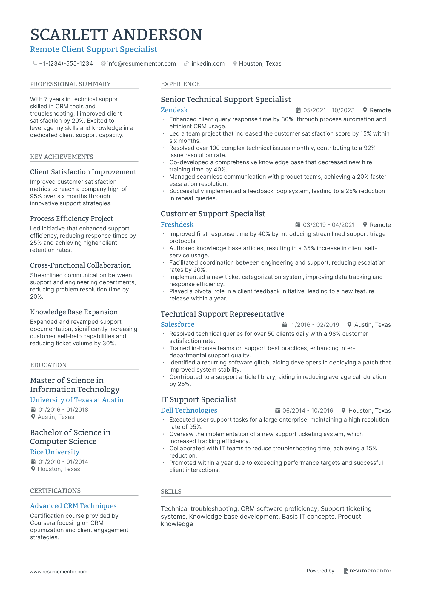 Remote Client Support Specialist