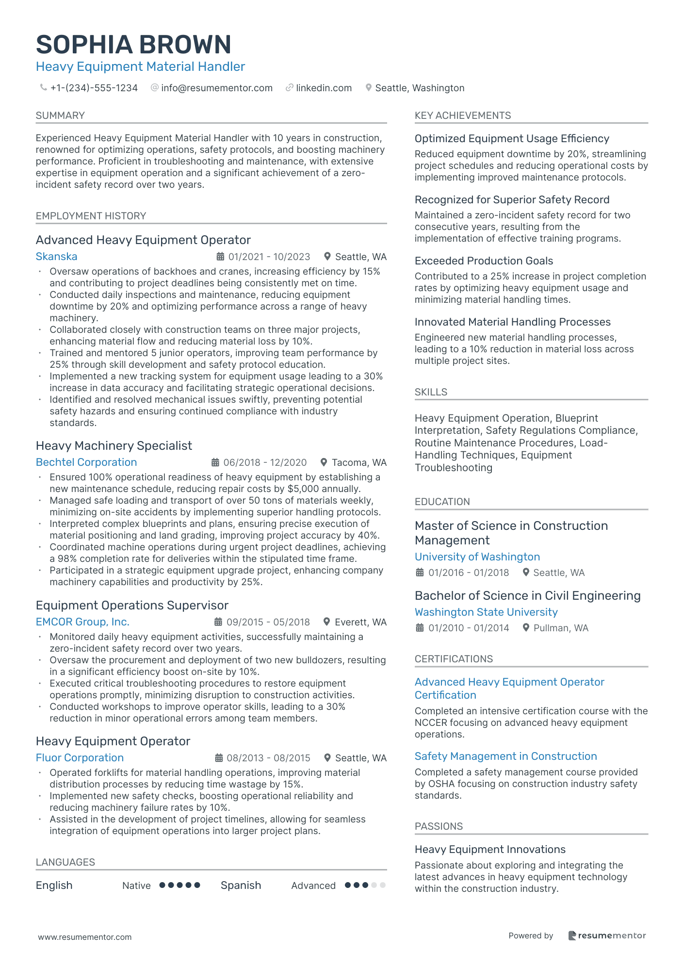 Heavy Equipment Material Handler