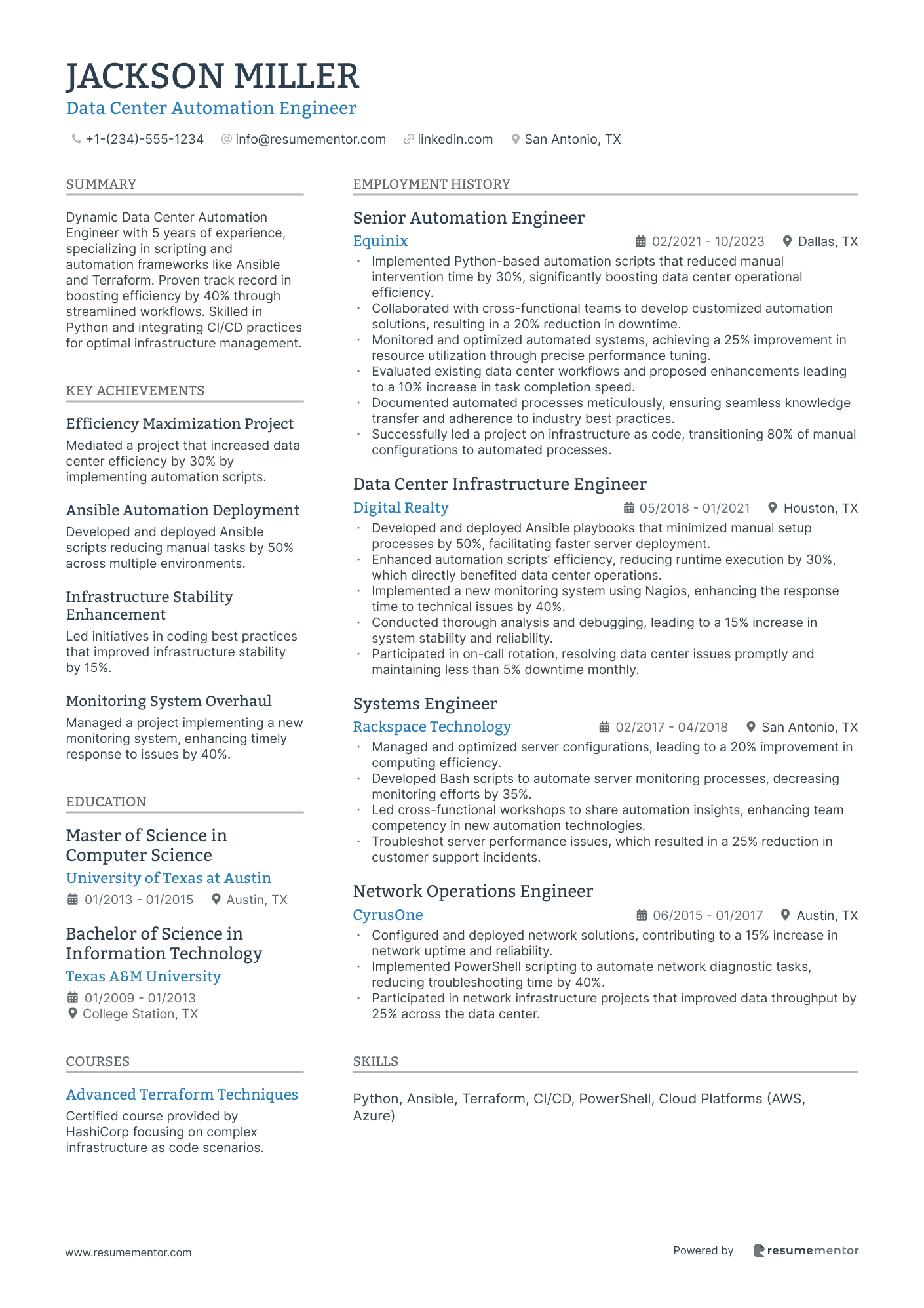 Data Center Automation Engineer