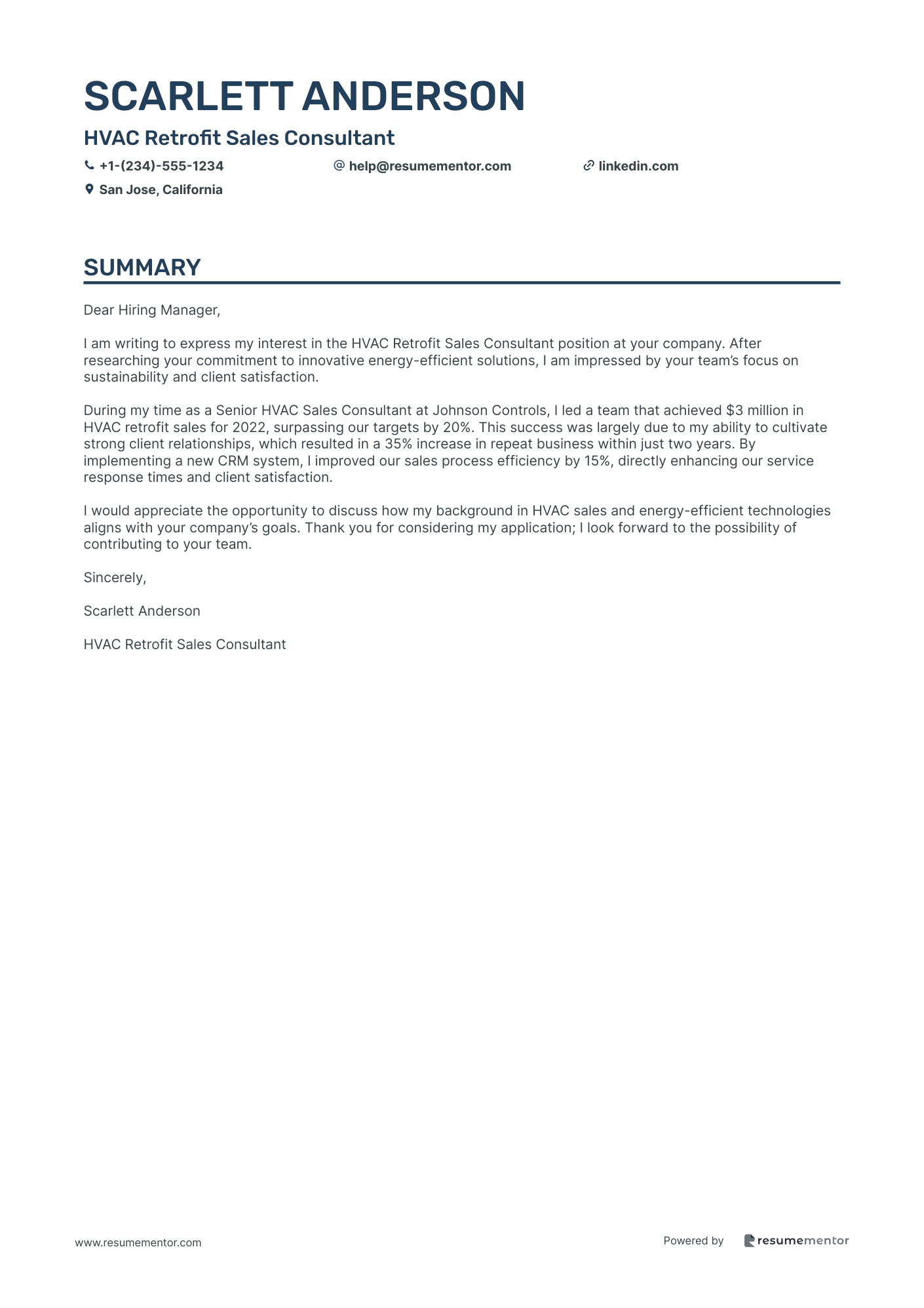 HVAC Retrofit Sales Consultant