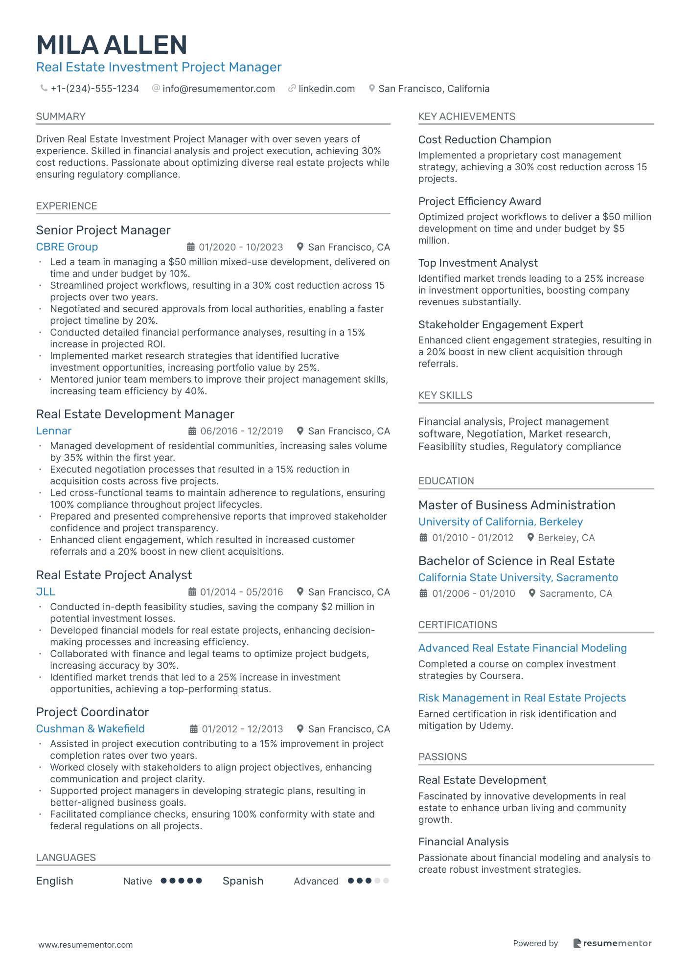 Real Estate Investment Project Manager