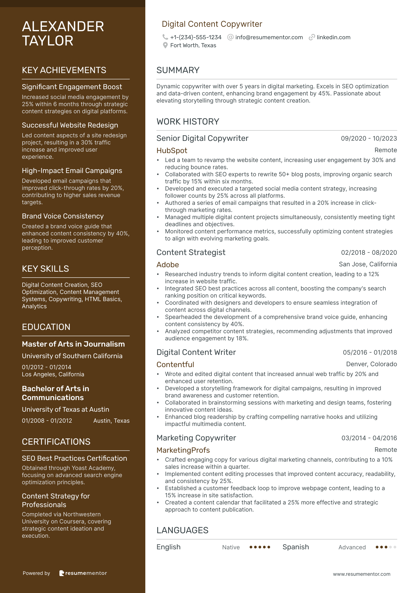 Digital Content Copywriter