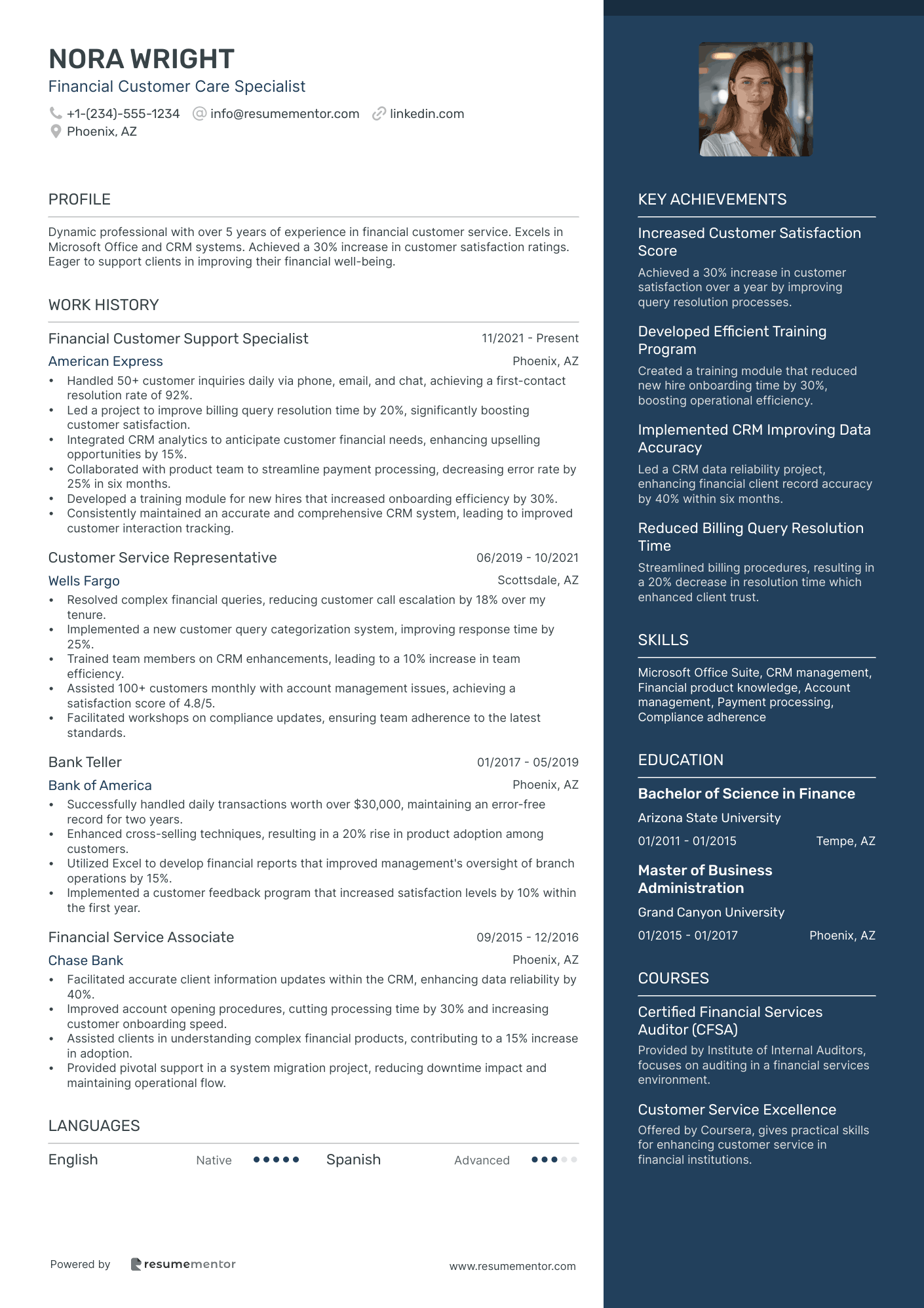 Financial Customer Care Specialist