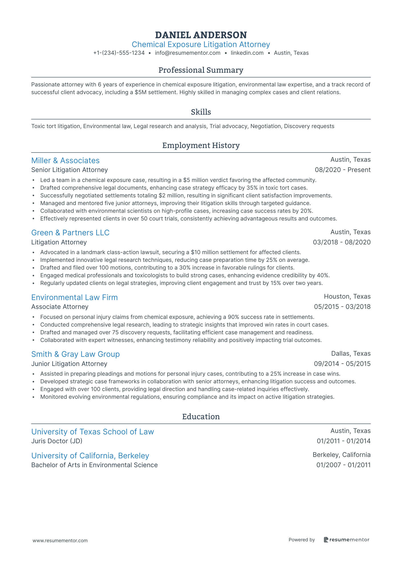 Chemical Exposure Litigation Attorney