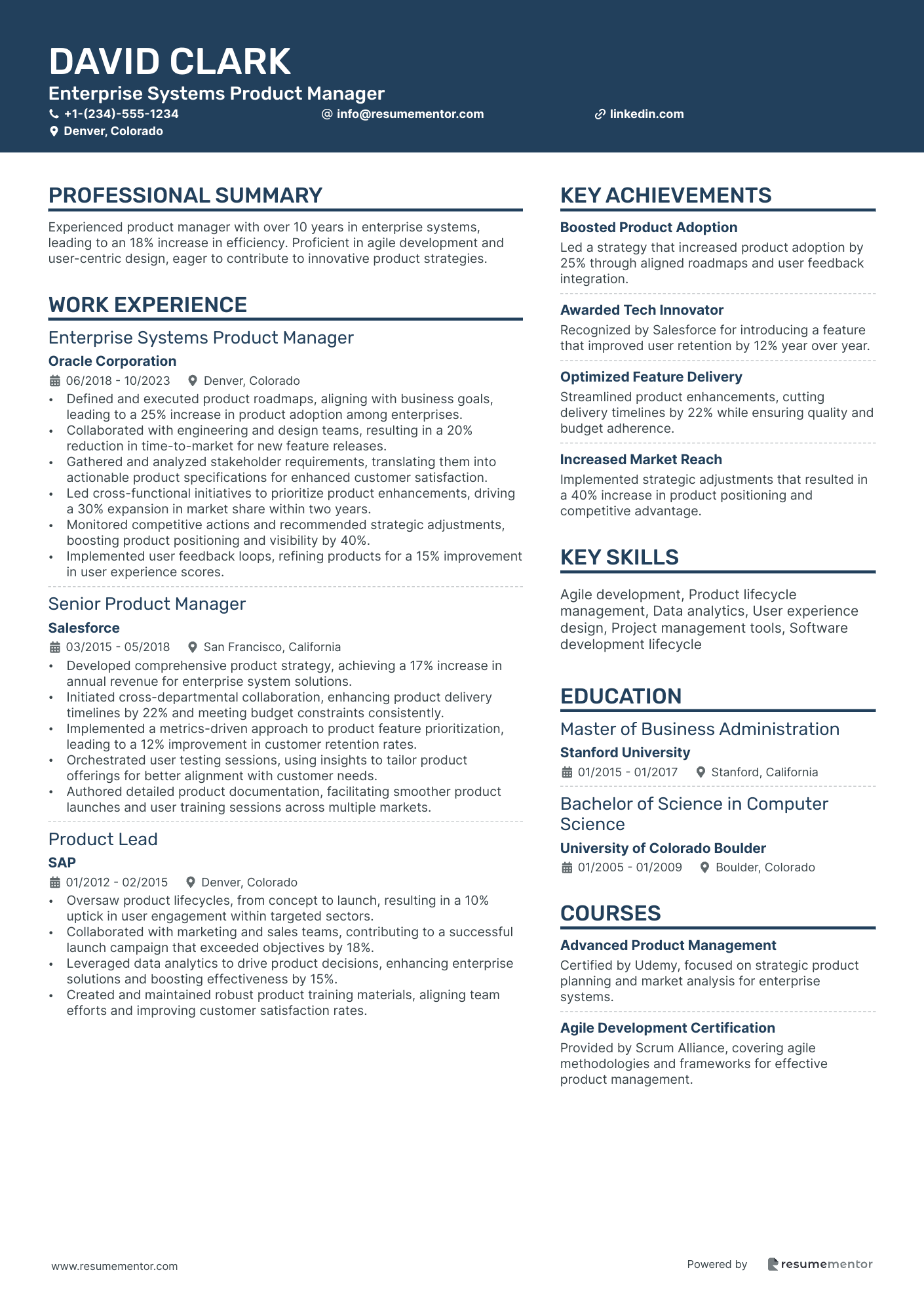 Enterprise Systems Product Manager
