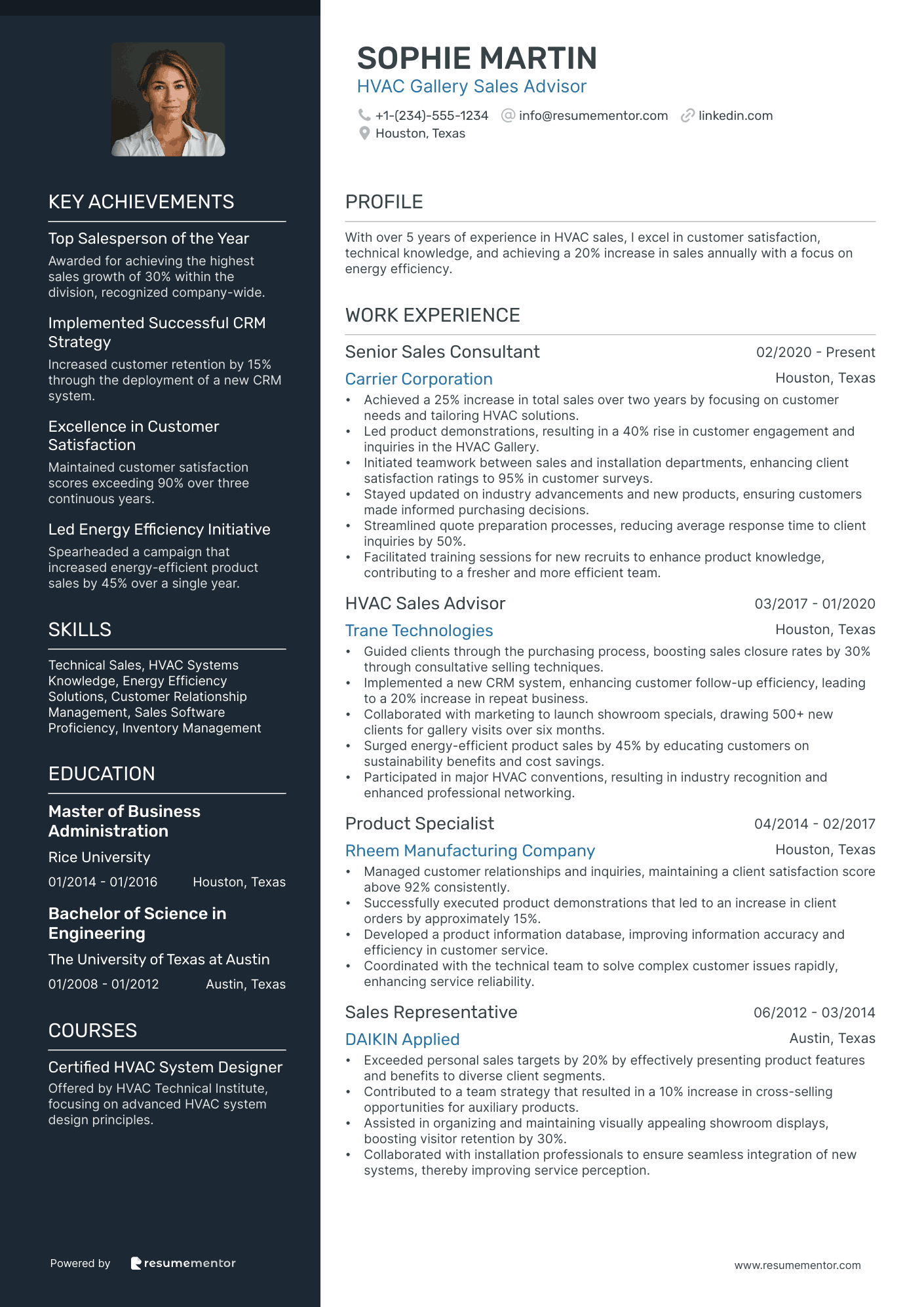 HVAC Gallery Sales Advisor