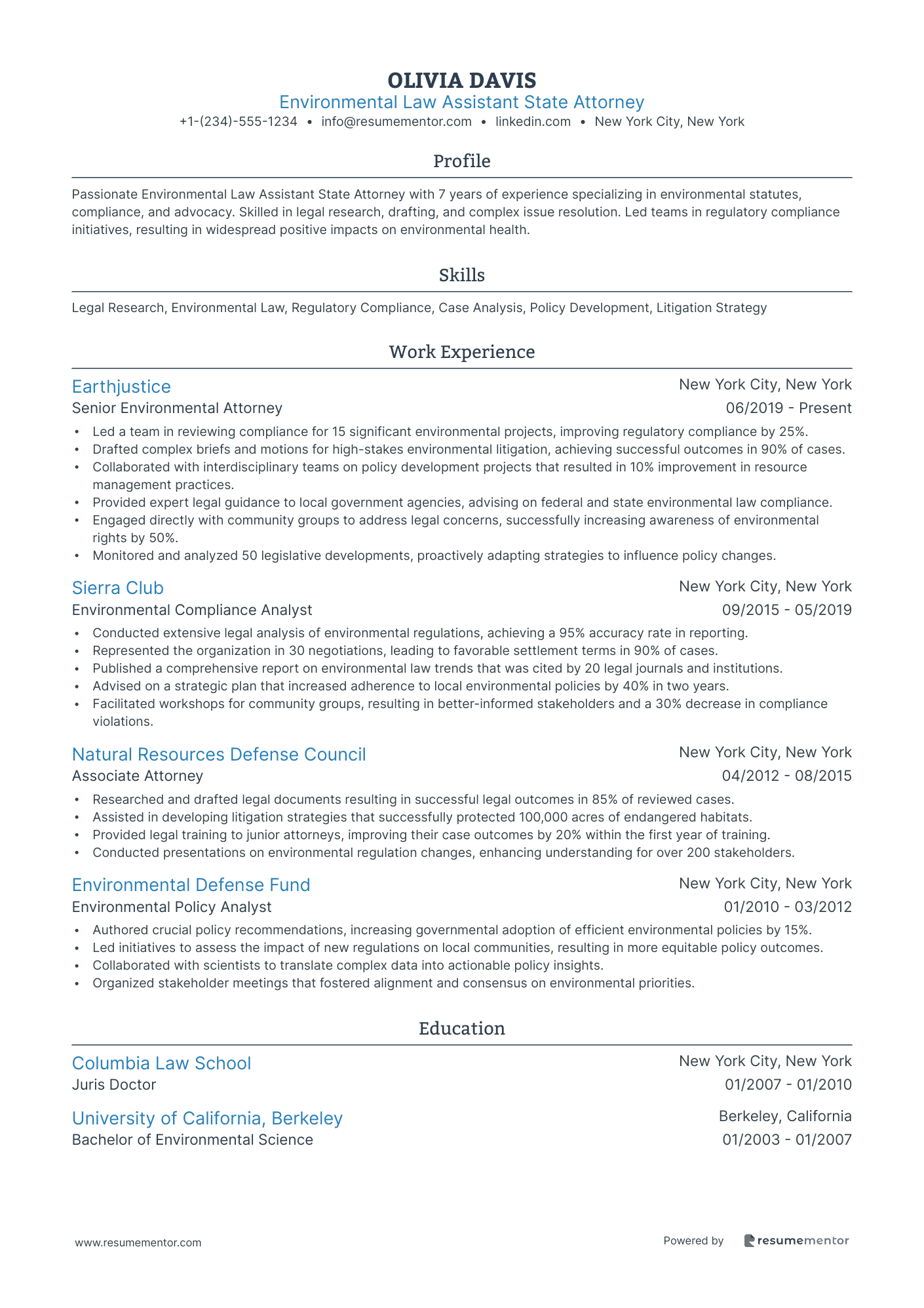 Environmental Law Assistant State Attorney