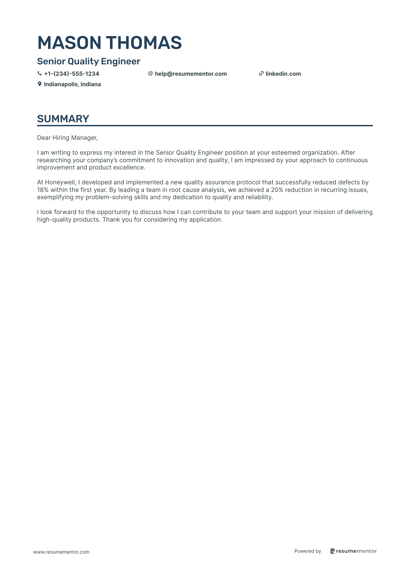 Senior Quality Engineer