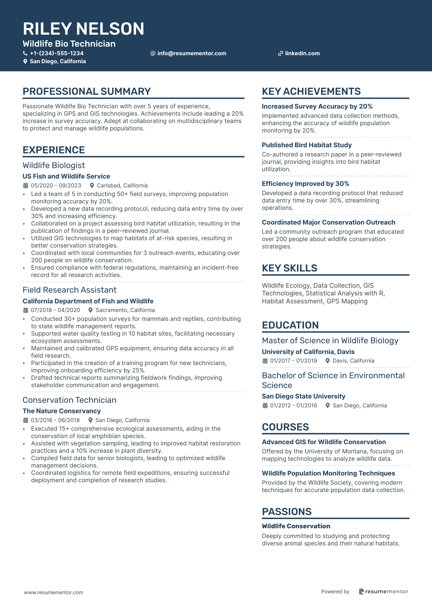 Wildlife Bio Technician
