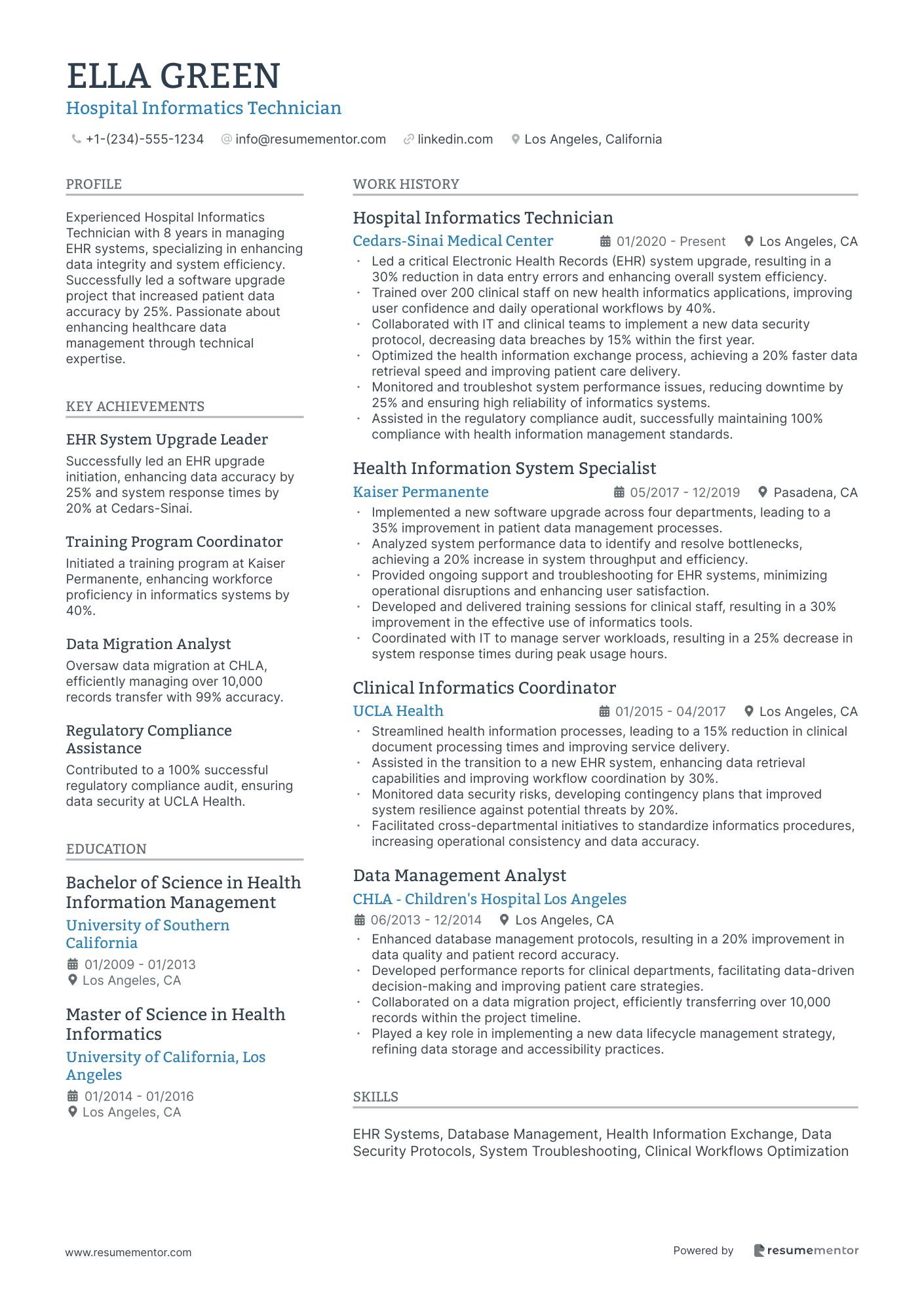 Hospital Informatics Technician
