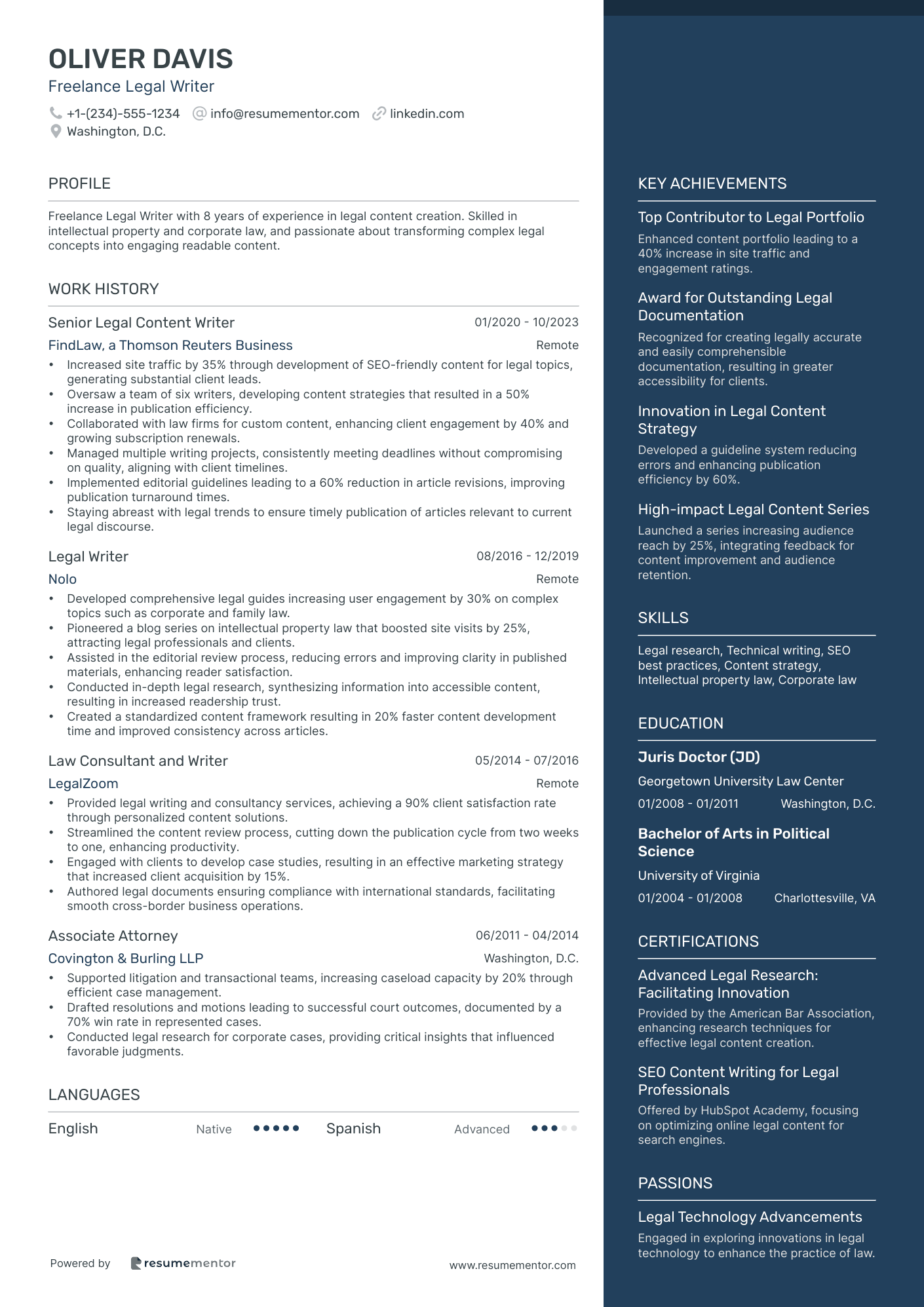 Freelance Legal Writer