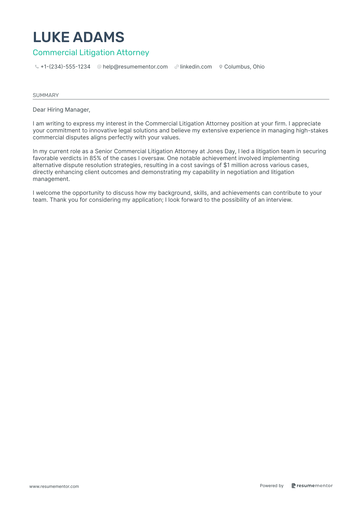 Commercial Litigation Attorney