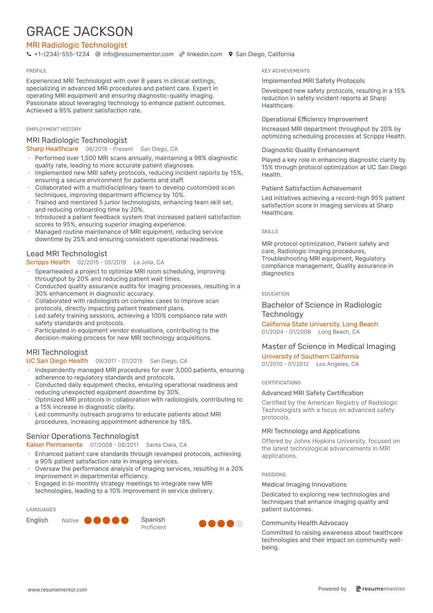 MRI Radiologic Technologist